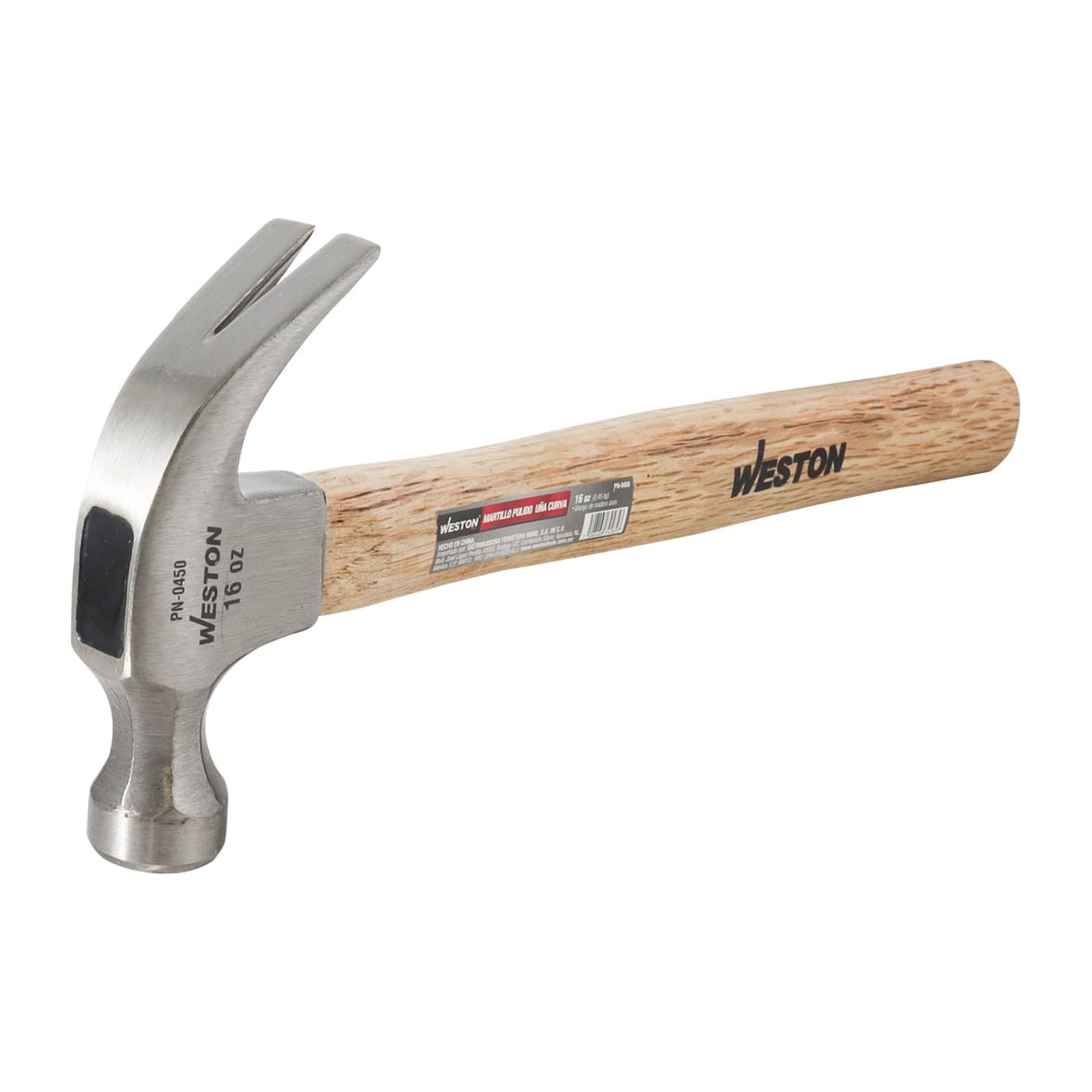 MARTILLO PULIDO UÑA CURVA 16 OZ MANGO 13" DE MADERA DURA - Imagen 3