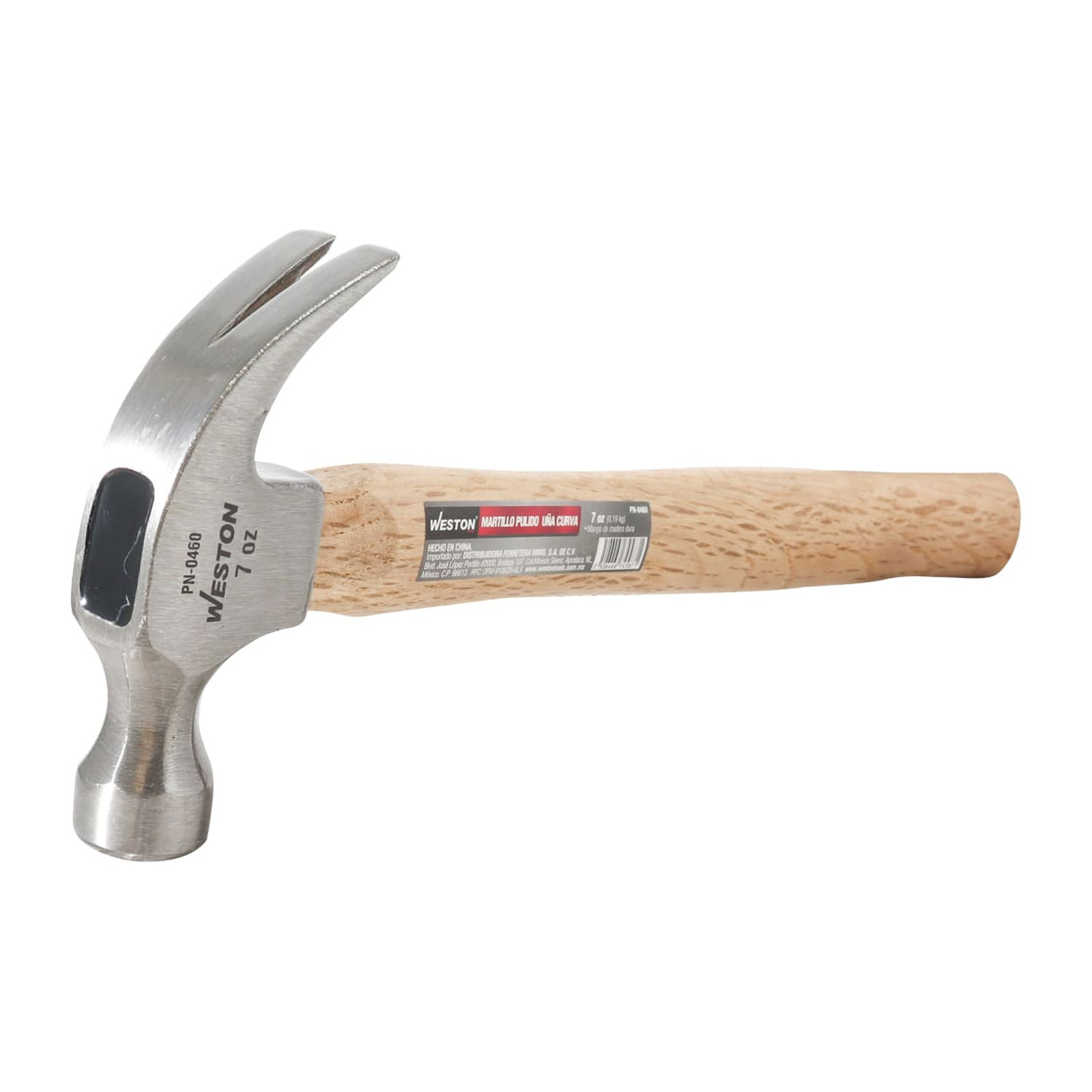 MARTILLO PULIDO UÑA CURVA 7 OZ MANGO 11" DE MADERA DURA - Imagen 3