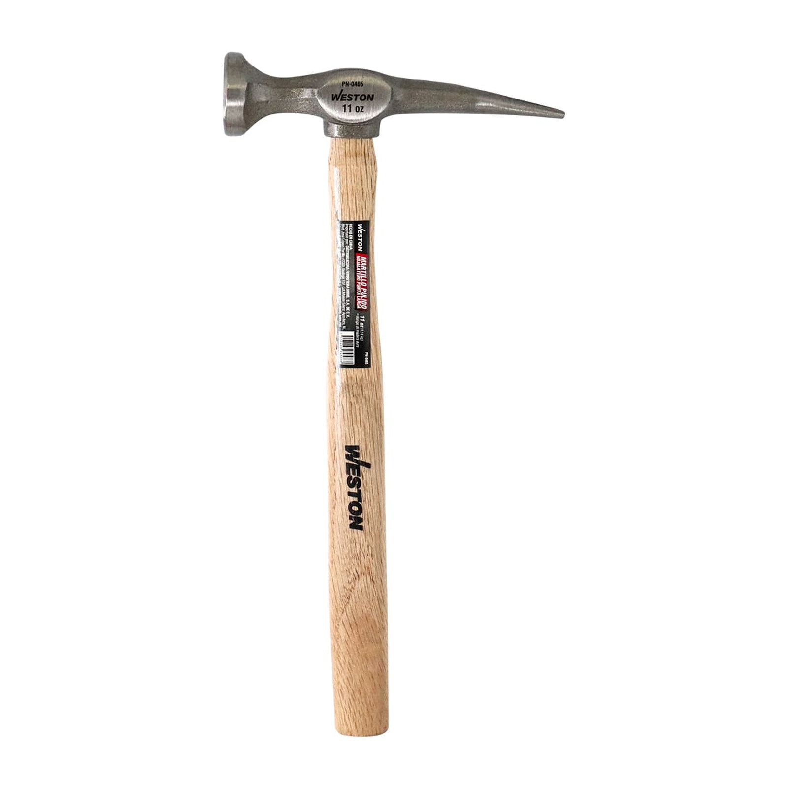 MARTILLO PULIDO HOJALATERO PUNTA LARGA MANGO 13" DE MADERA DURA 11 OZ - Imagen 2