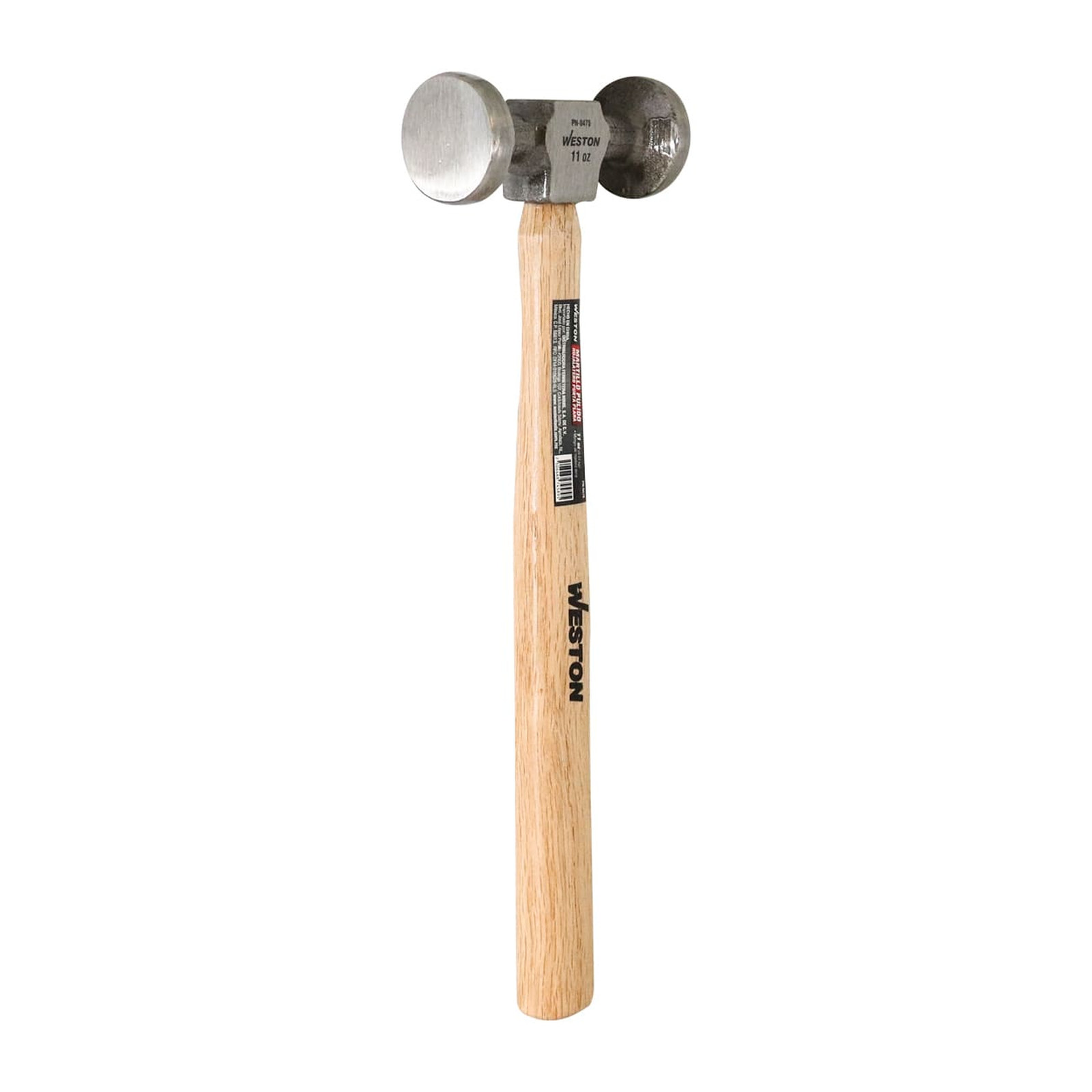 Martillo Pulido para Hojalatero Punta Plana Mango de Madera Dura 13" 11 oz WESTON