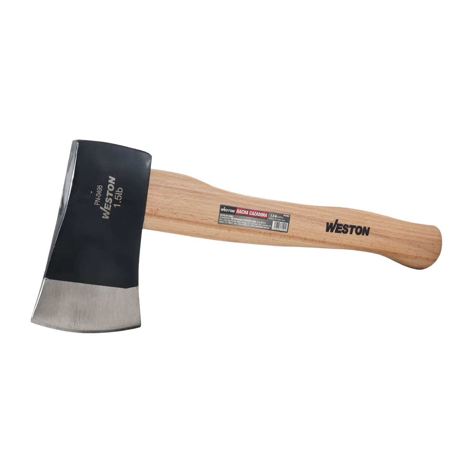 HACHA CAZADORA 1.5 LB MANGO 14" DE MADERA DURA - Imagen 3