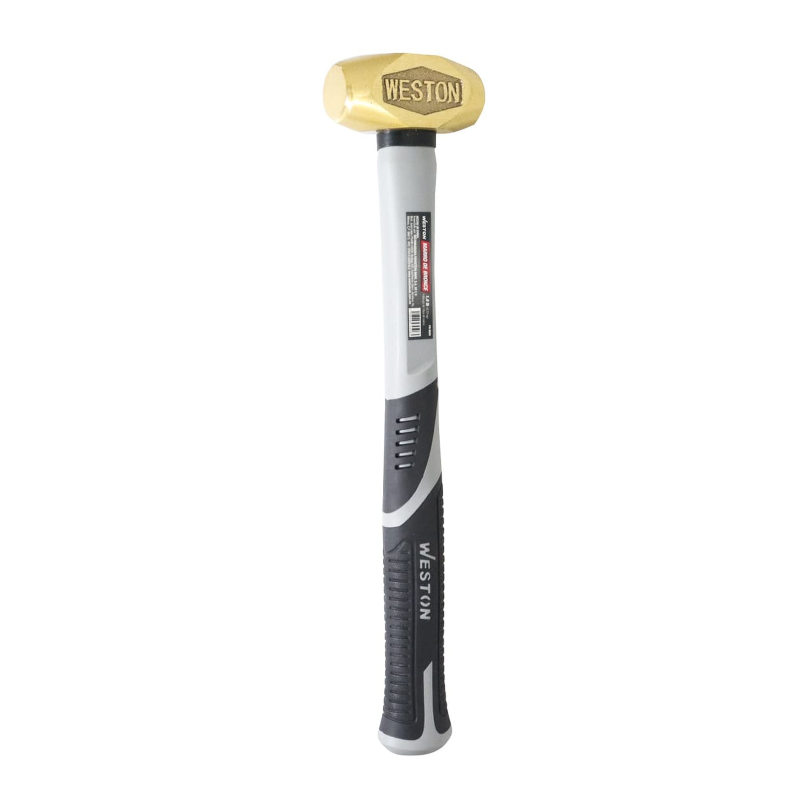 Marro Semipulido de Bronce 1.6 lb con Mango de Fibra de Vidrio 14" Weston