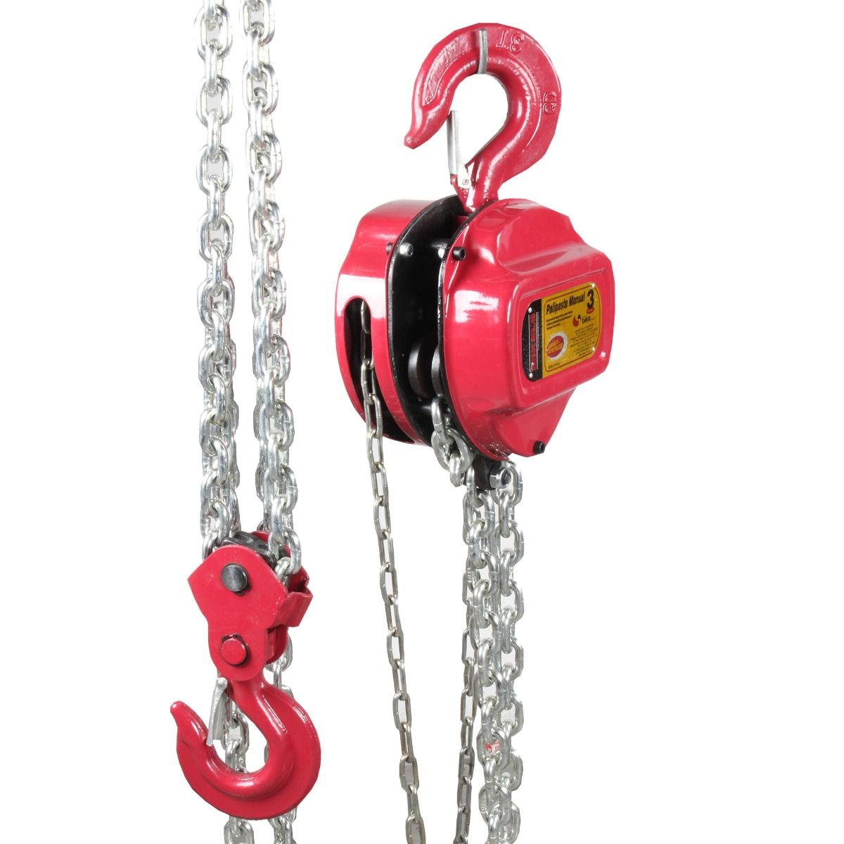 MIKELS POLM-3 Polipasto manual (3 ton, cadena 3 mts) - Imagen 2