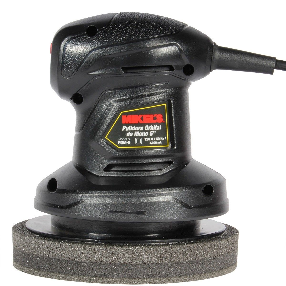 MIKELS POM-6 Pulidora orbital a una mano (6”, 3800 RPM) - Imagen 2