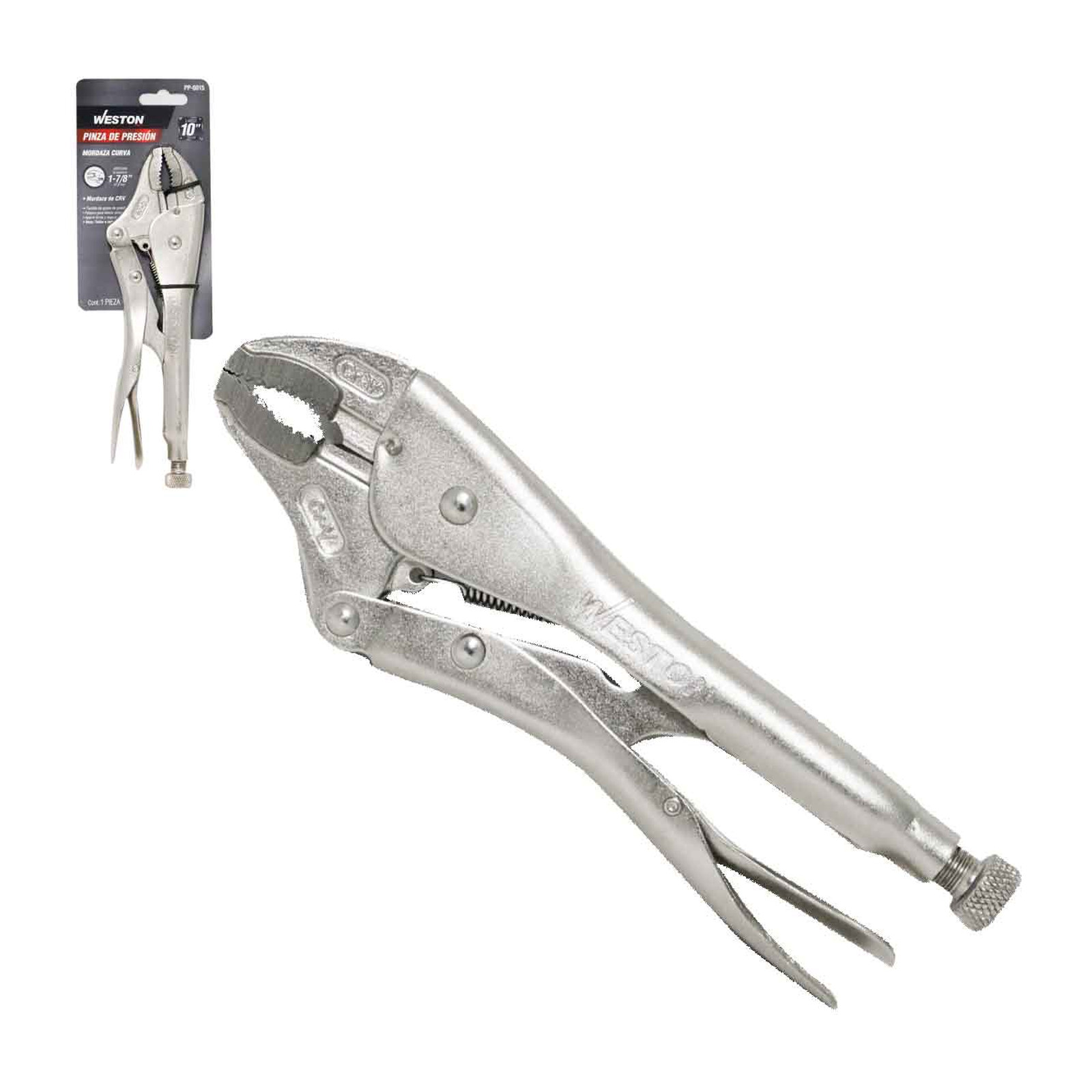 Pinza de Presión con Mordaza Curva CRV 10" WESTON