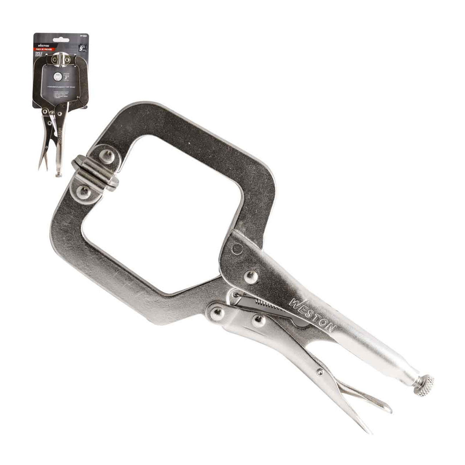 Pinza de Presión Tipo C con Mordaza Ajustable 9" WESTON