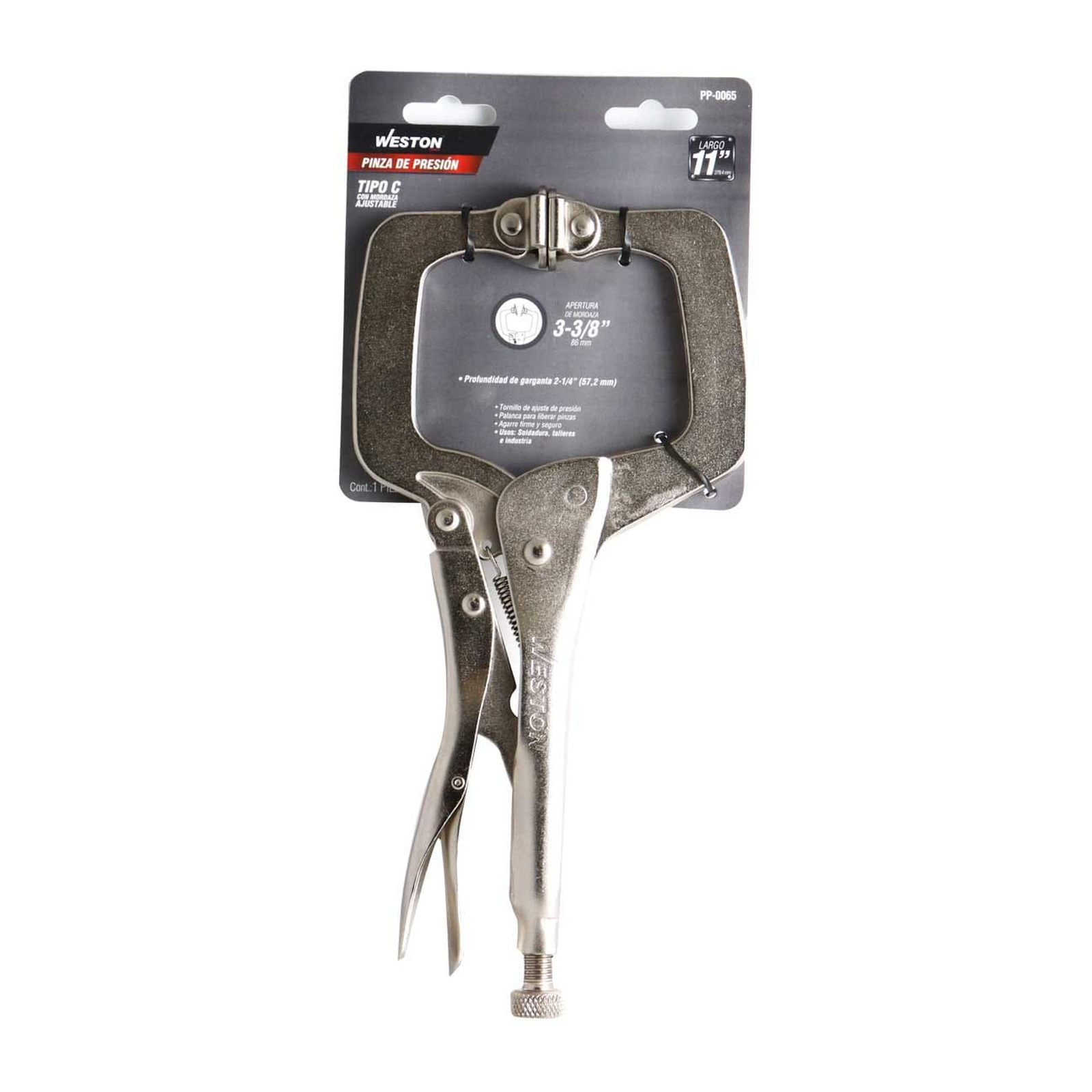 PINZA DE PRESION TIPO C C/MORDAZA AJUSTABLE 11'' (11SP) (CAJA C/6 PZAS - PRECIO X PIEZA) - Imagen 4