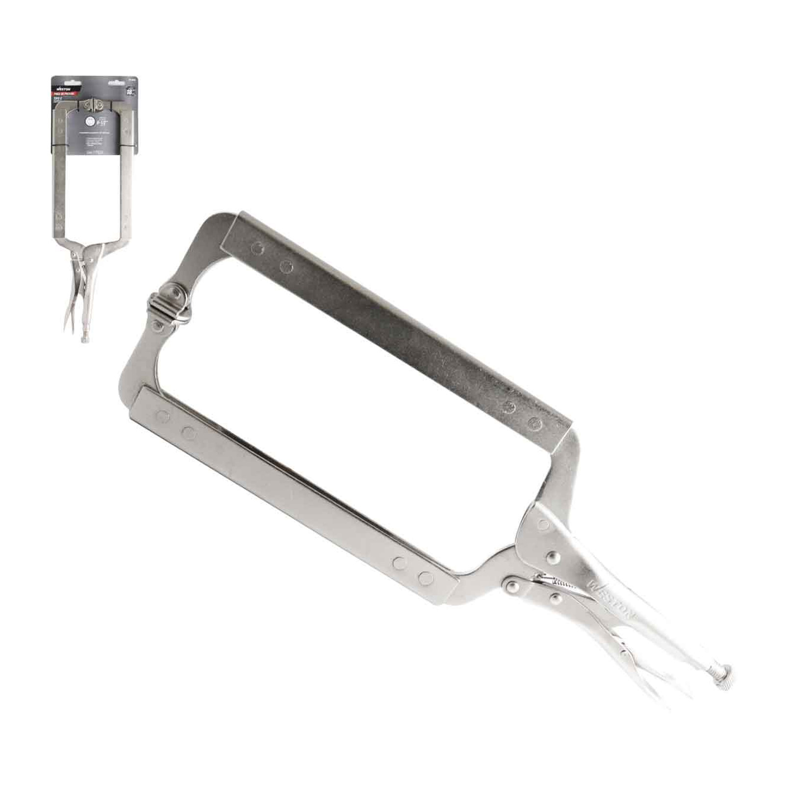 Pinza de Presión Tipo C con Mordaza Ajustable 18" WESTON