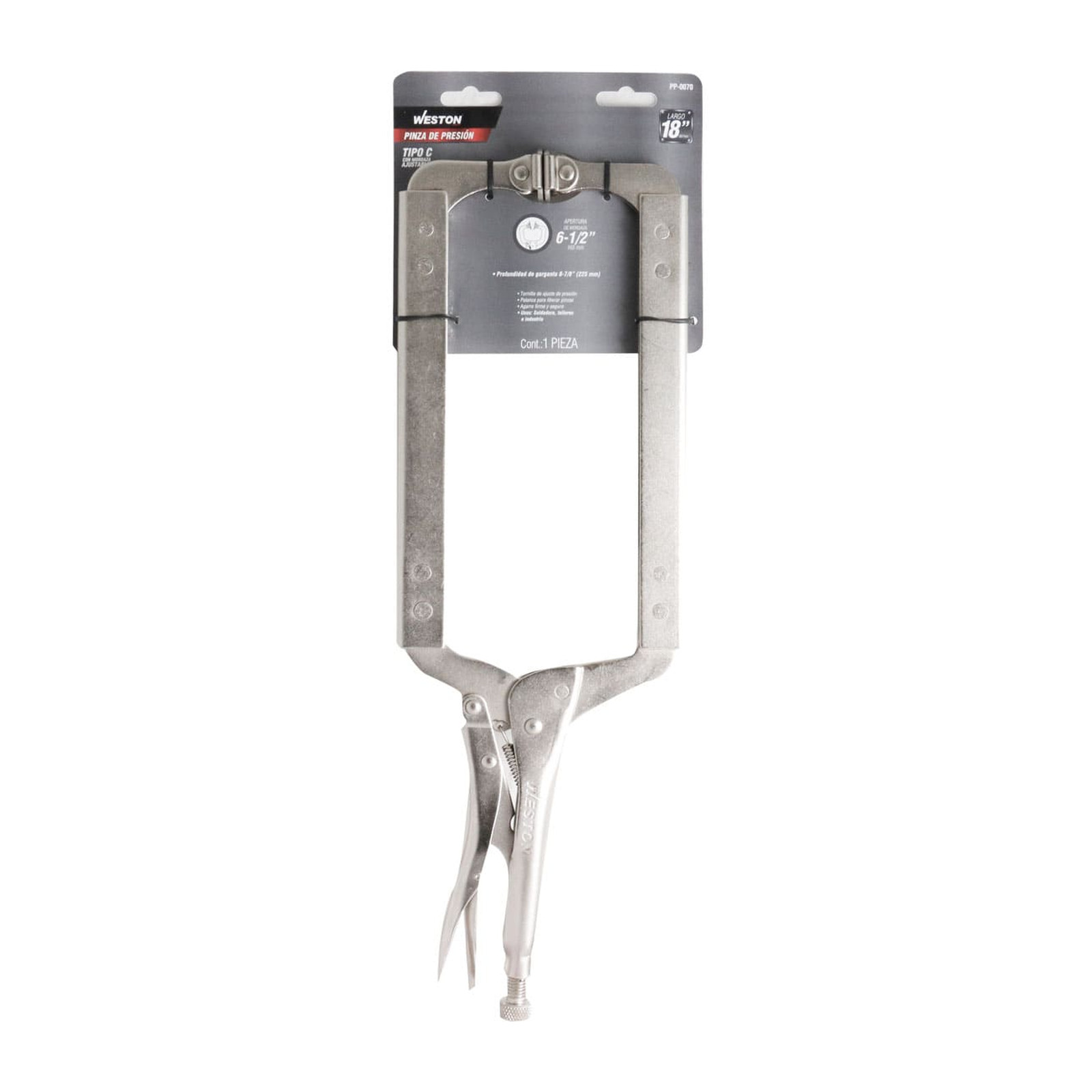 PINZA DE PRESION TIPO C C/MORDAZA AJUSTABLE 18'' (18SP) (CAJA C/4 PZAS - PRECIO X PIEZA) - Imagen 4