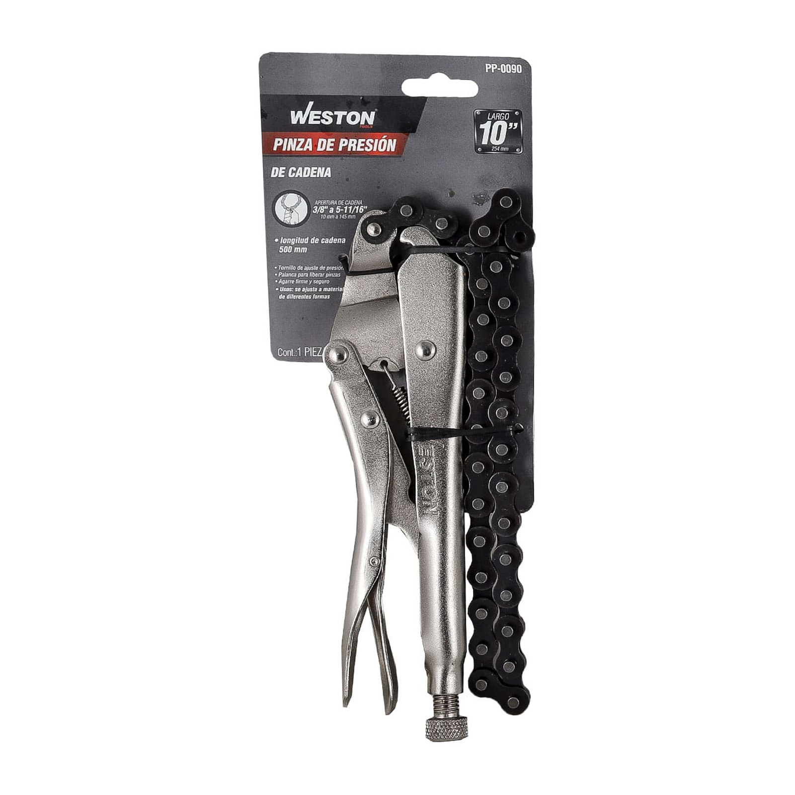PINZA DE PRESION DE CADENA 10'' (20R) (CAJA C/6 PZAS - PRECIO X PIEZA) - Imagen 4
