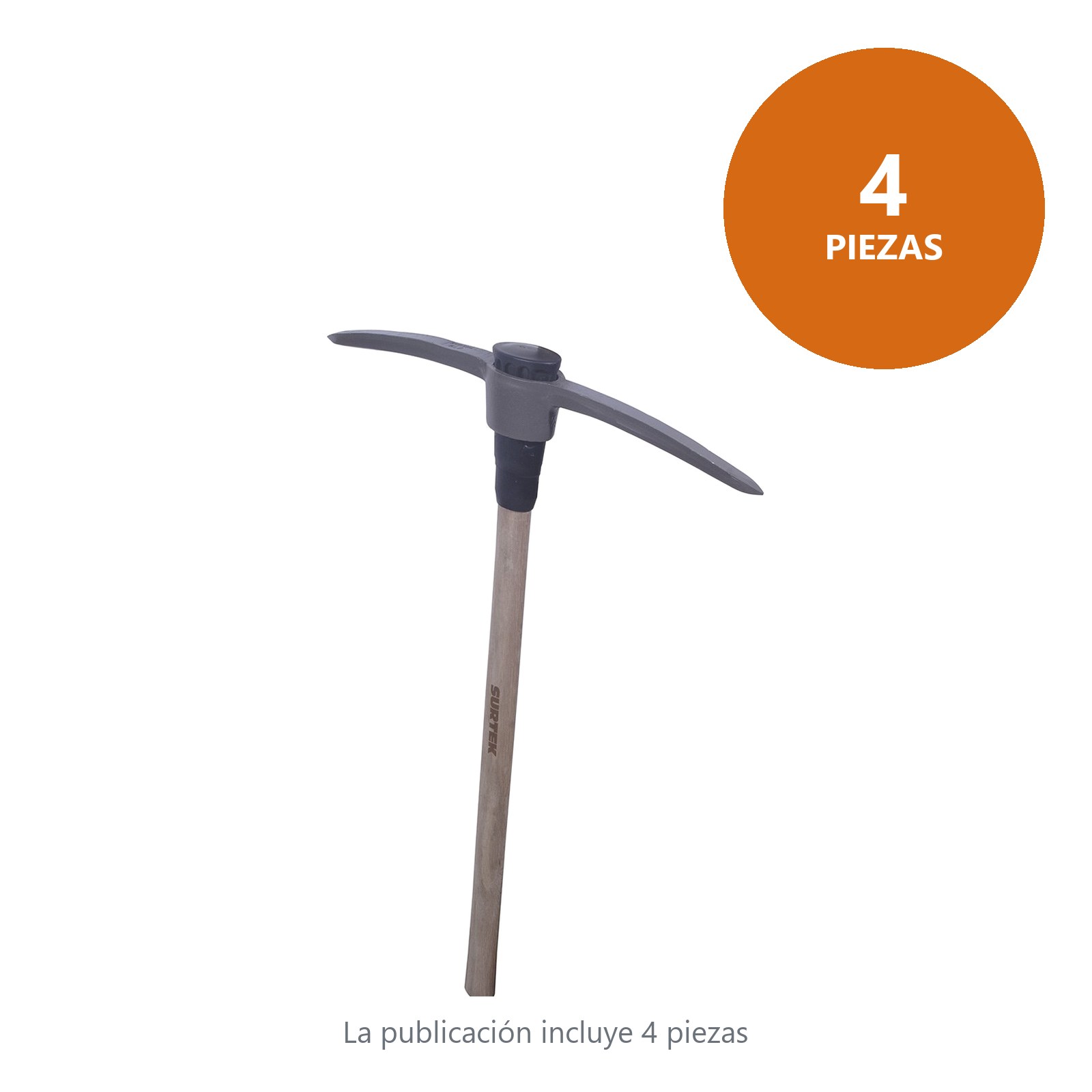 Pico-pico con mango de madera de 36", 5 lb Surtek - Imagen 2
