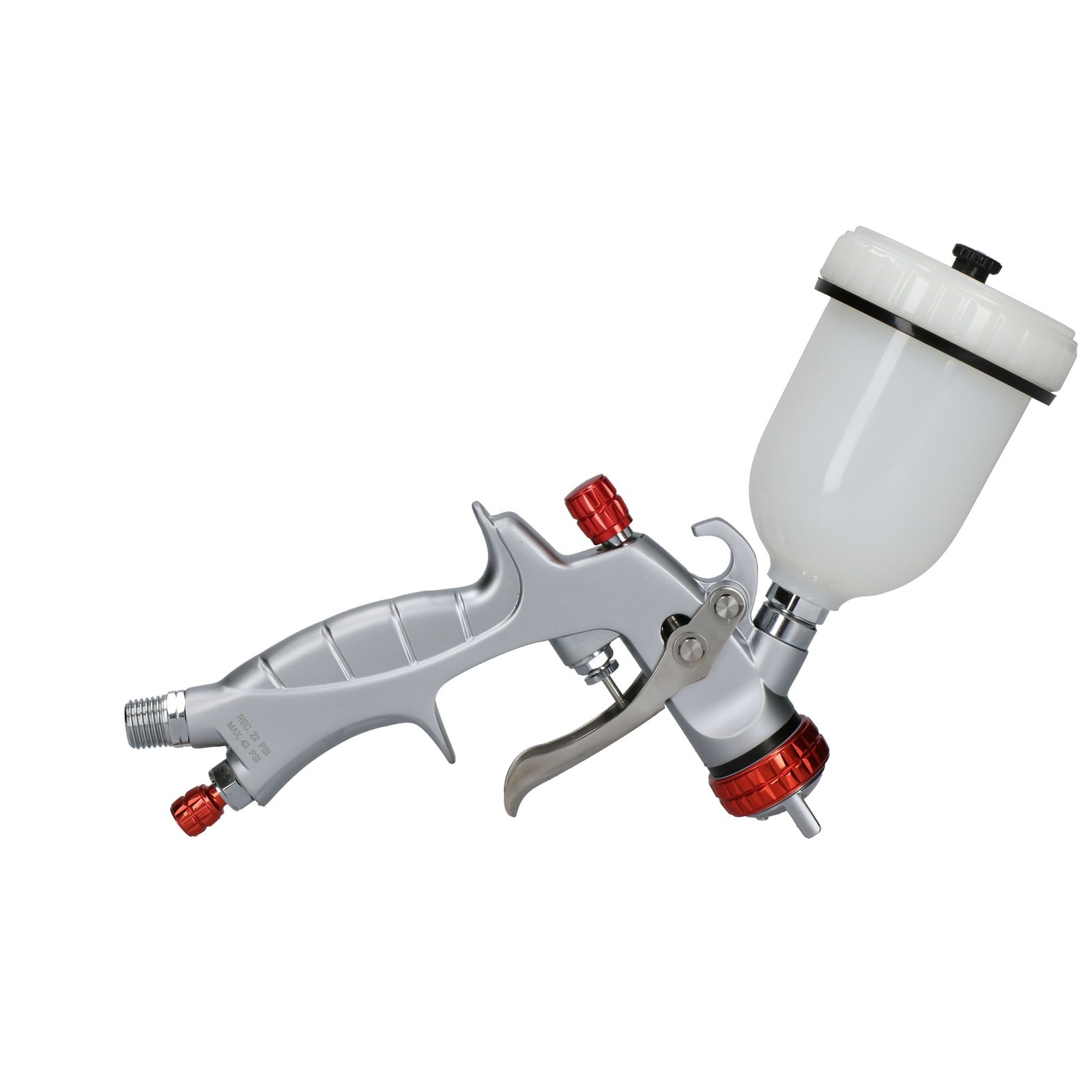 Pistola para pintar con alimentación de gravedad, capacidad 100 ml, 22 PSI Urrea - Imagen 4