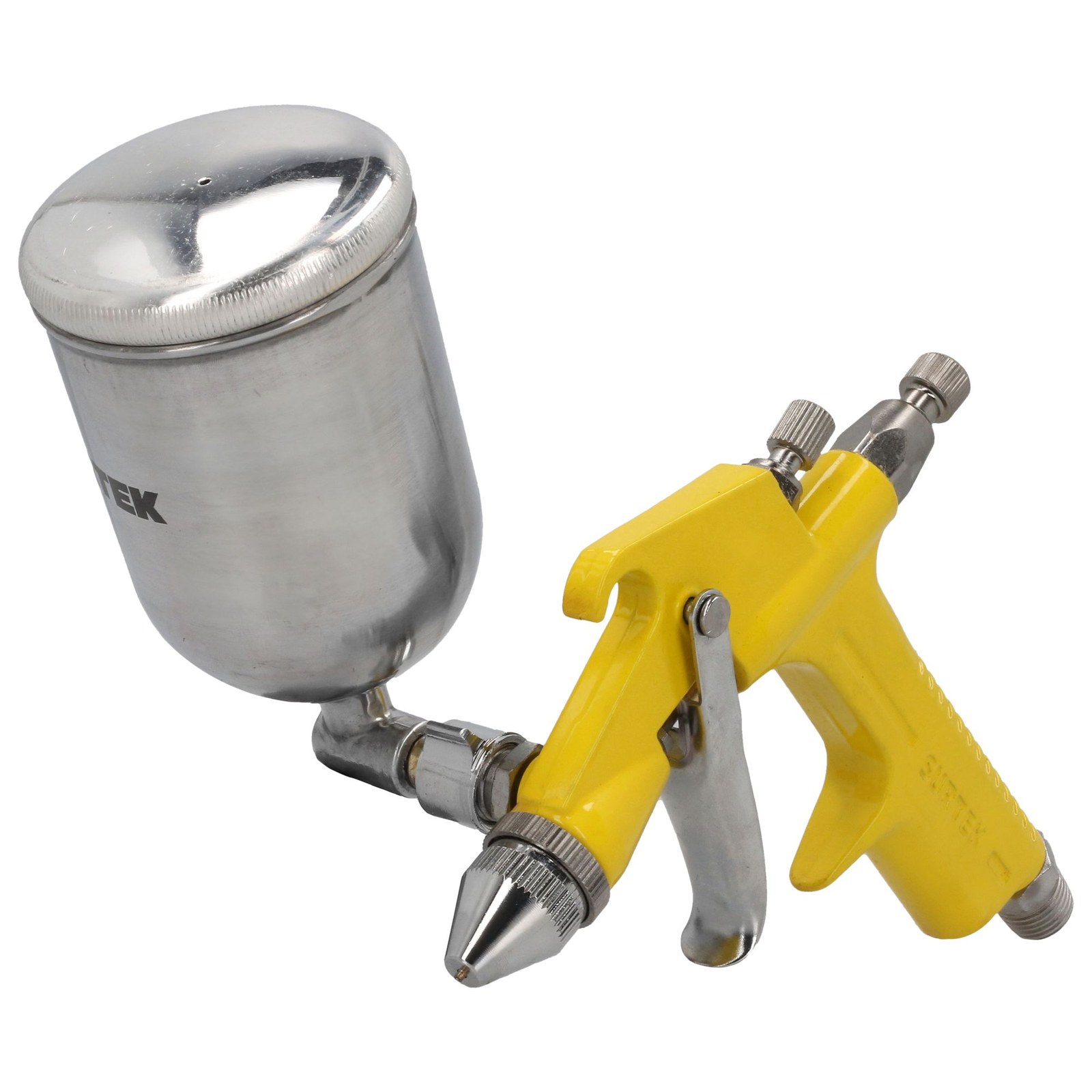 Pistola mini para pintar terminados con alimentacion de gravedad, capacidad 125 ml, 72 PSI Surtek - Imagen 2