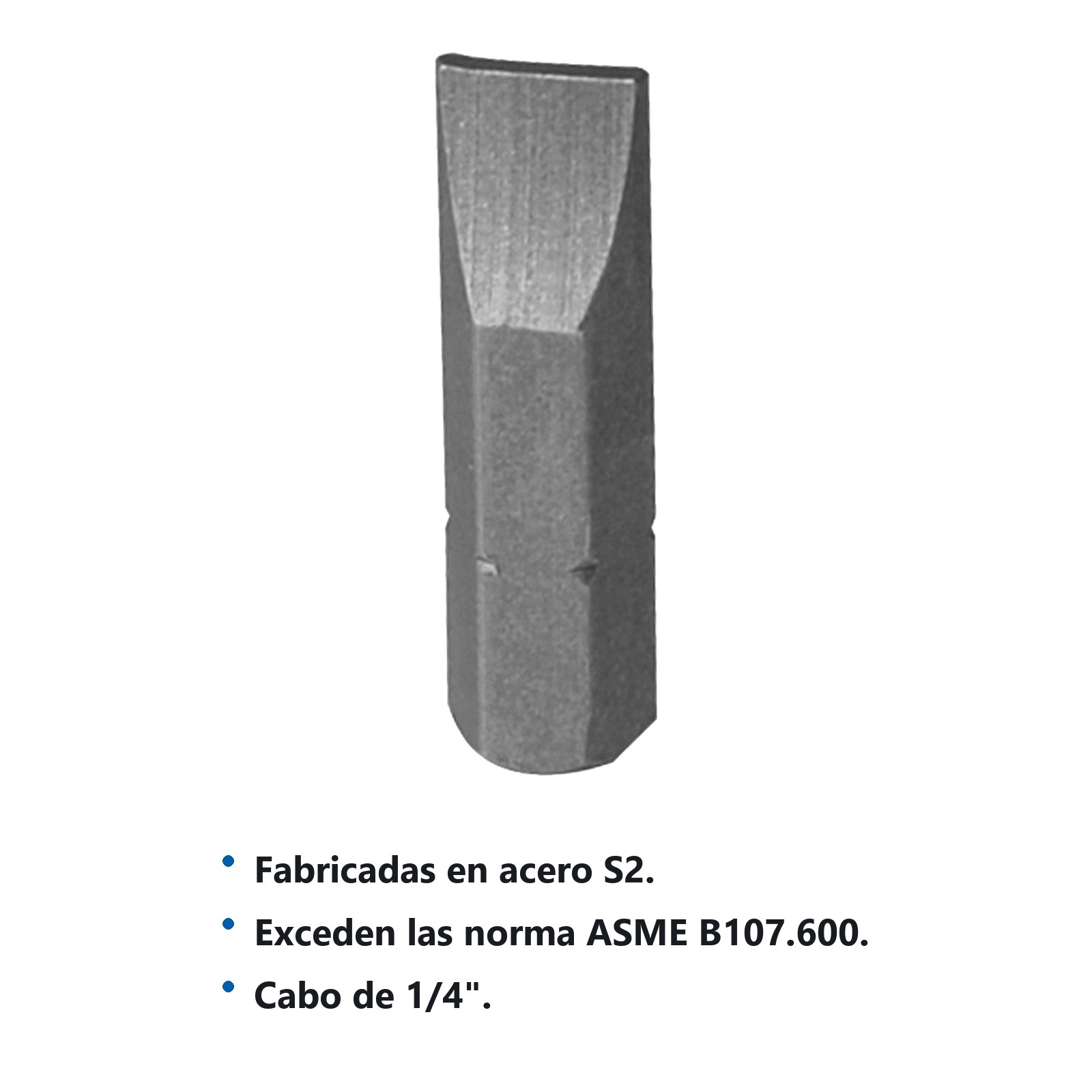 Punta plana hexágono de 1/4", 5/32" x 1" 5 piezas Surtek - Imagen 2