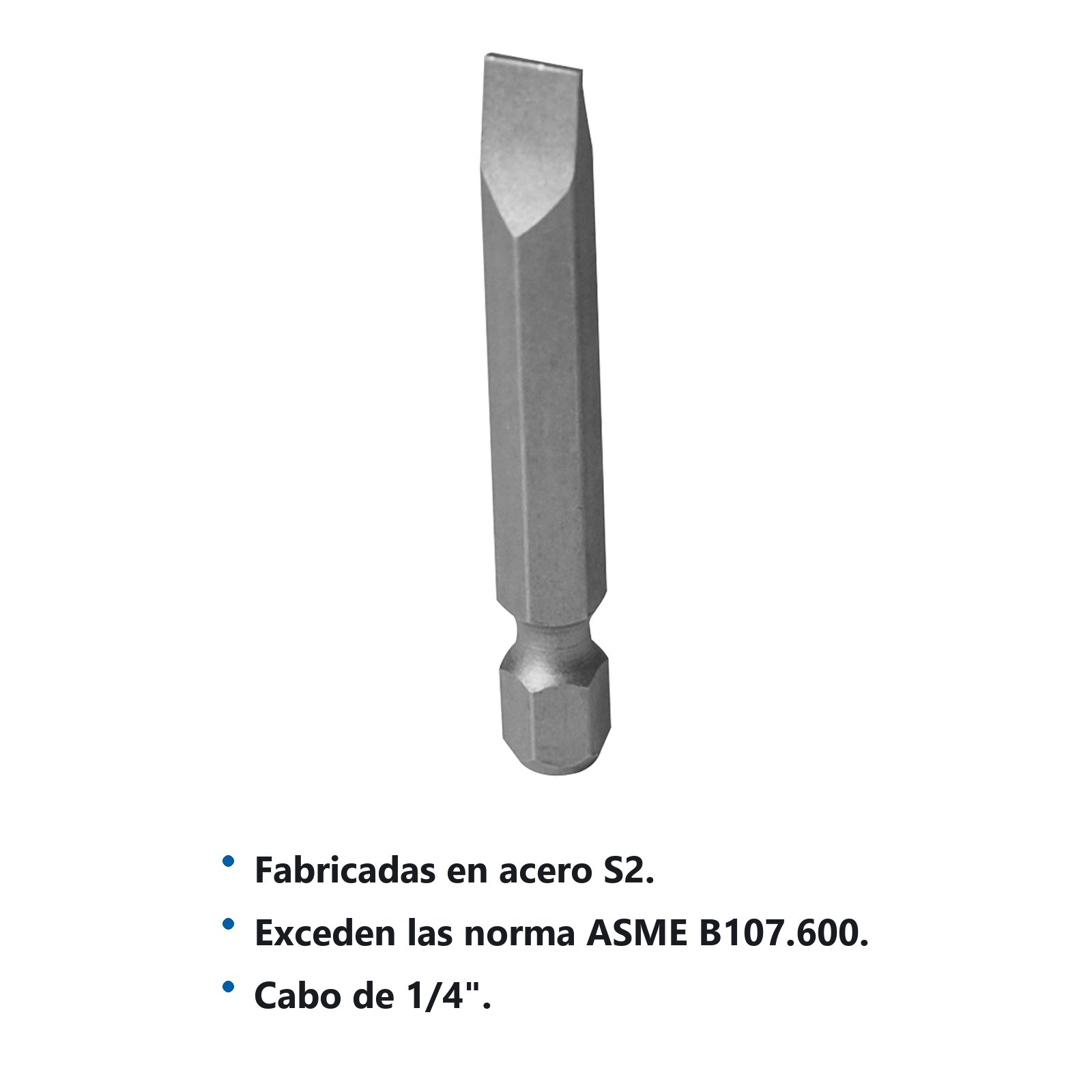 Punta plana de poder hexágono de 1/4", 9/32" x 2" 5 piezas Surtek - Imagen 2