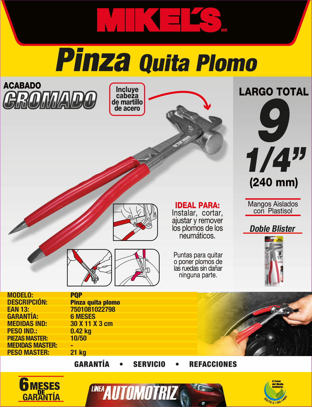 MIKELS PQP Pinza quita plomo - Imagen 4