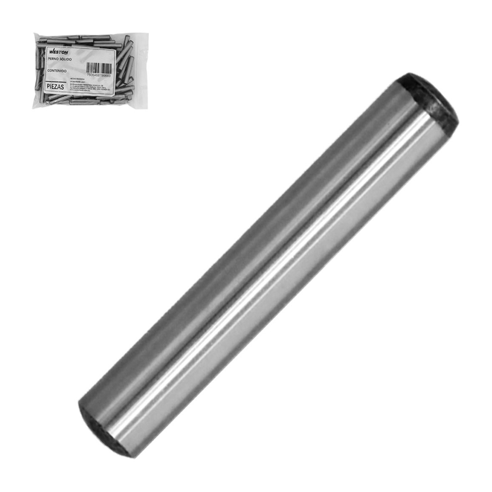 PERNO SOLIDO 1/4 x 1 (BOLSA C/100 PZS)