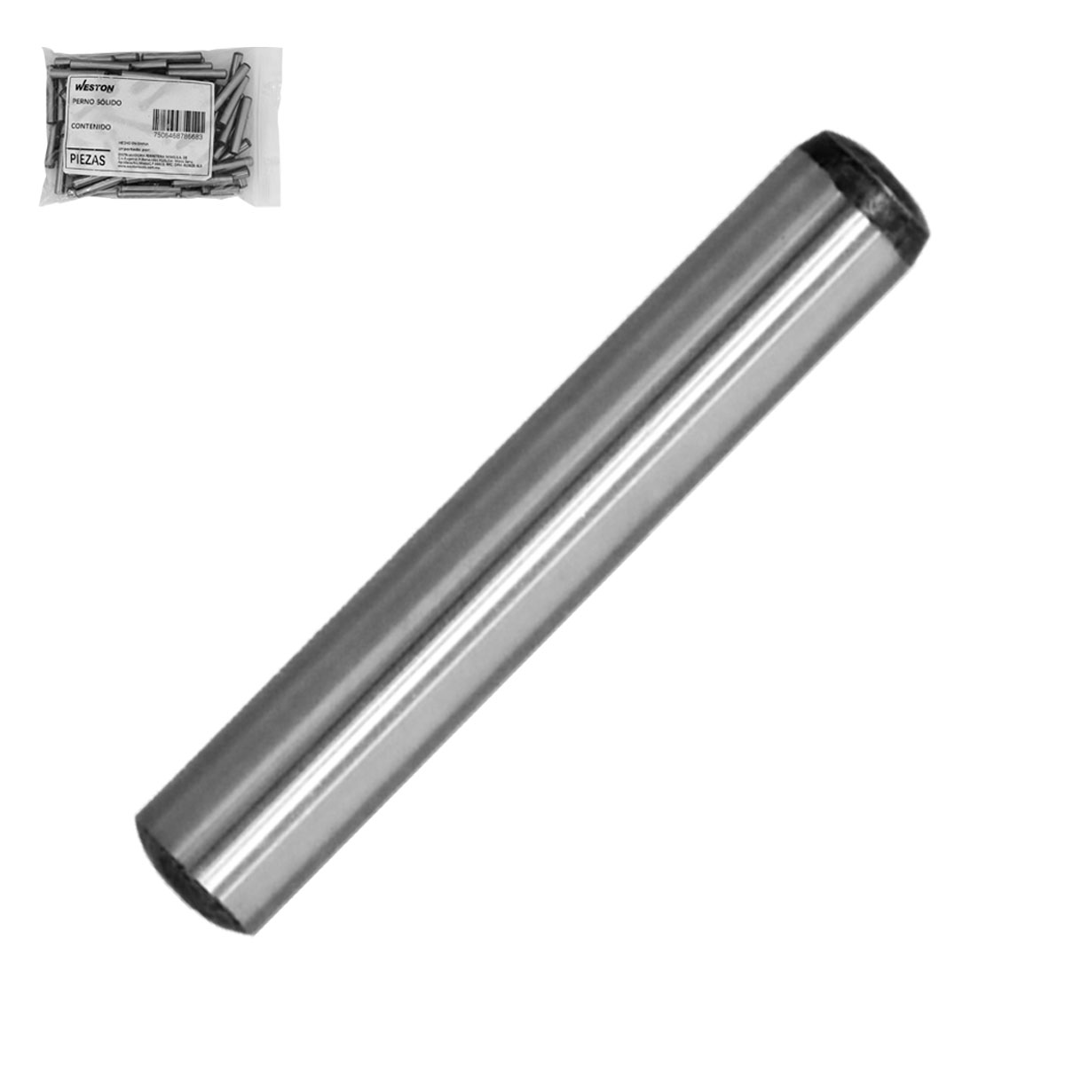 PERNO SOLIDO 1/8 x 1 (BOLSA C/100 PZS)