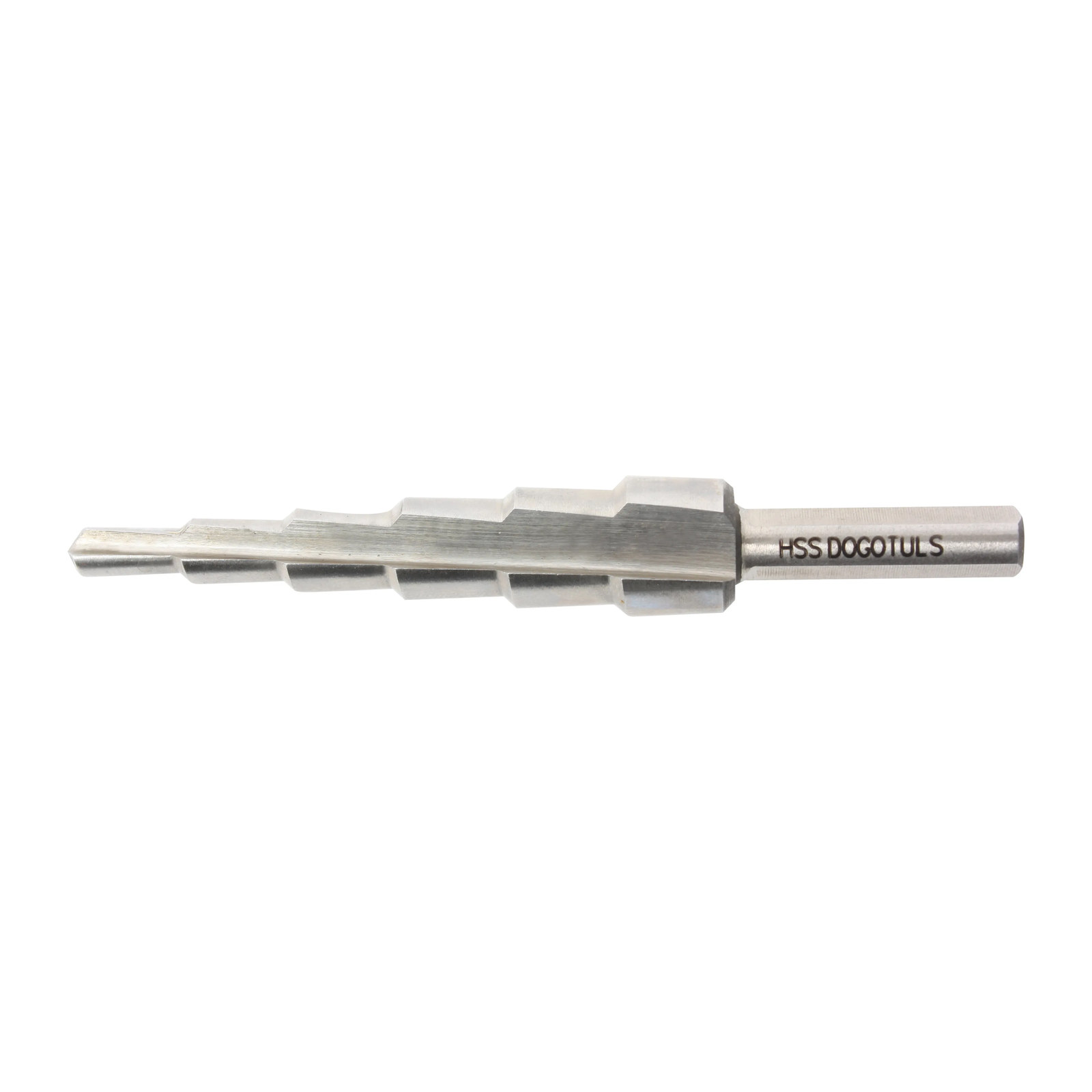 Broca Escalonada M2 1/8"-1/2" Zn Vástago 1/4"