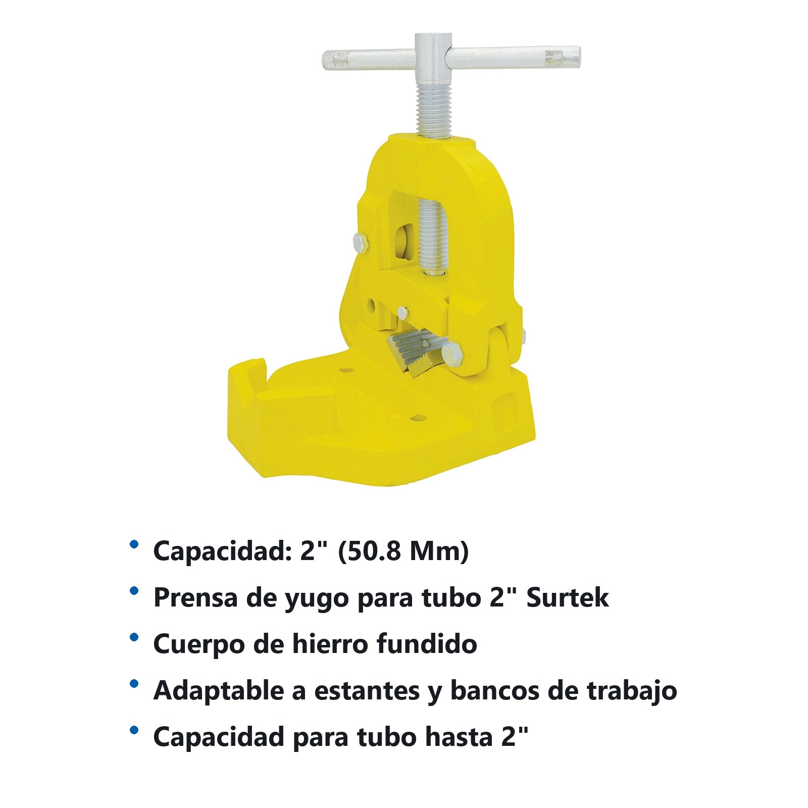Prensa de yugo para tubos de 1/8" a 2" Surtek - Imagen 3