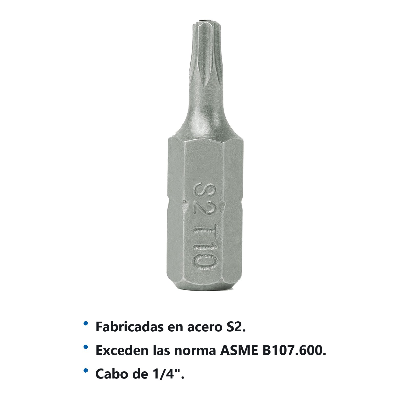 Punta Torx hexágono de 1/4", T27 x 1" 5 piezas Surtek - Imagen 2
