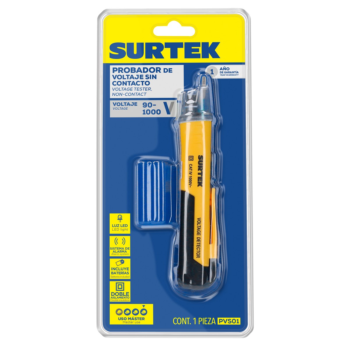 Probador voltaje sin contacto 90 V - 1000 V Surtek - Imagen 2