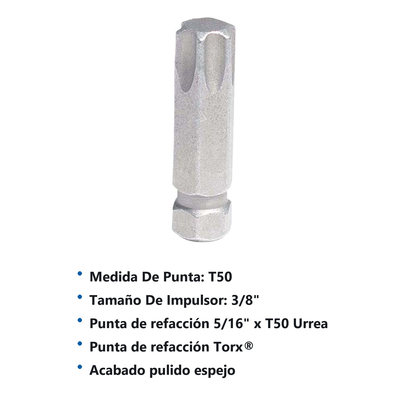 Refacción para punta torx T50 para dado 523950W Urrea - Imagen 2