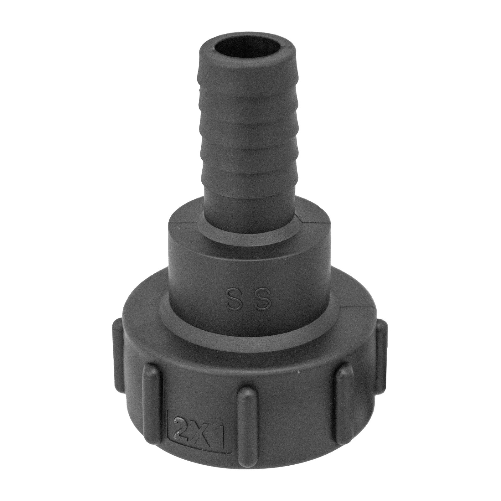 Conector Tote IBC 60 mm Espiga 1" Gruesa - Paquete 2 Piezas