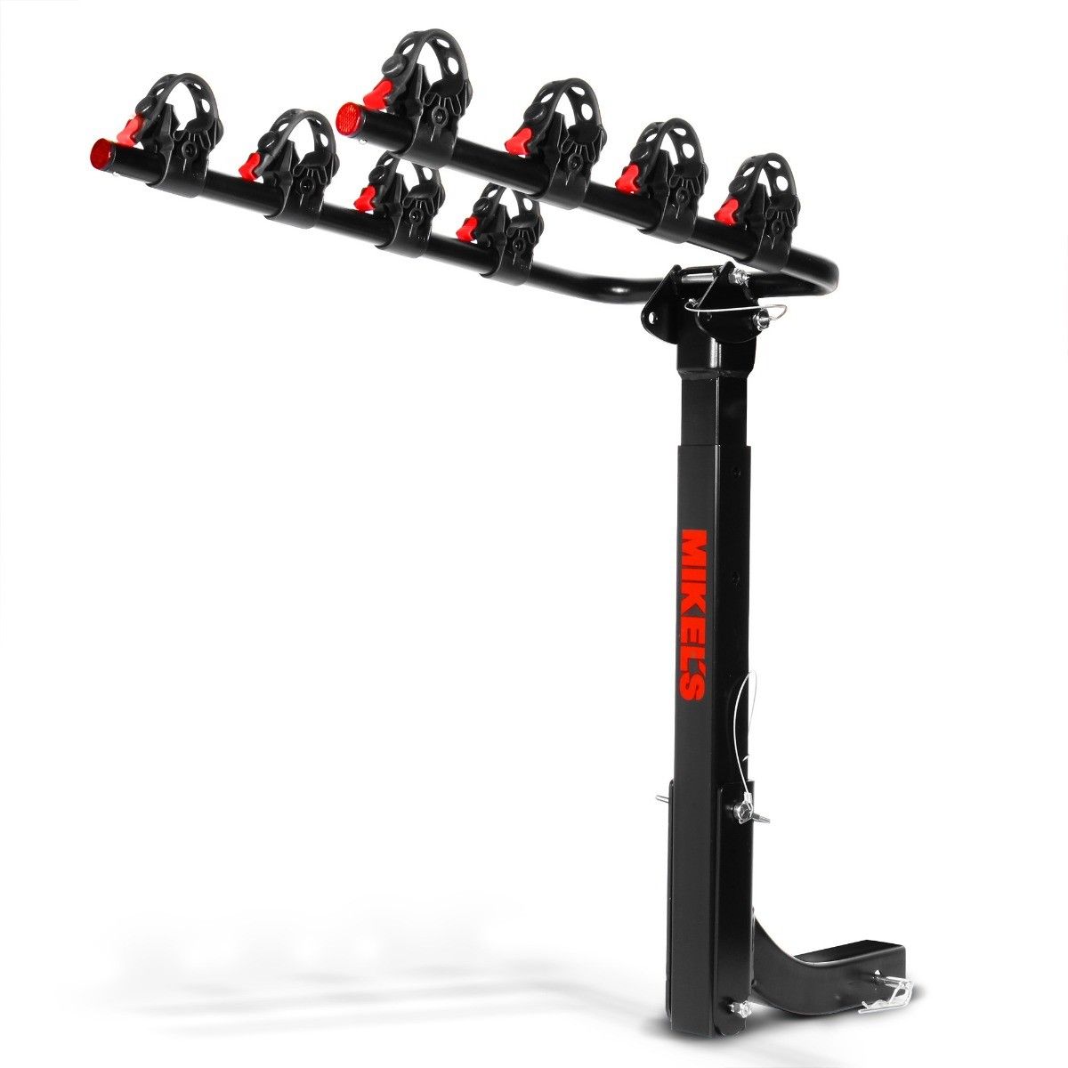MIKELS RBMT-04 Rack para 4 bicicletas, montaje en tirón (2")