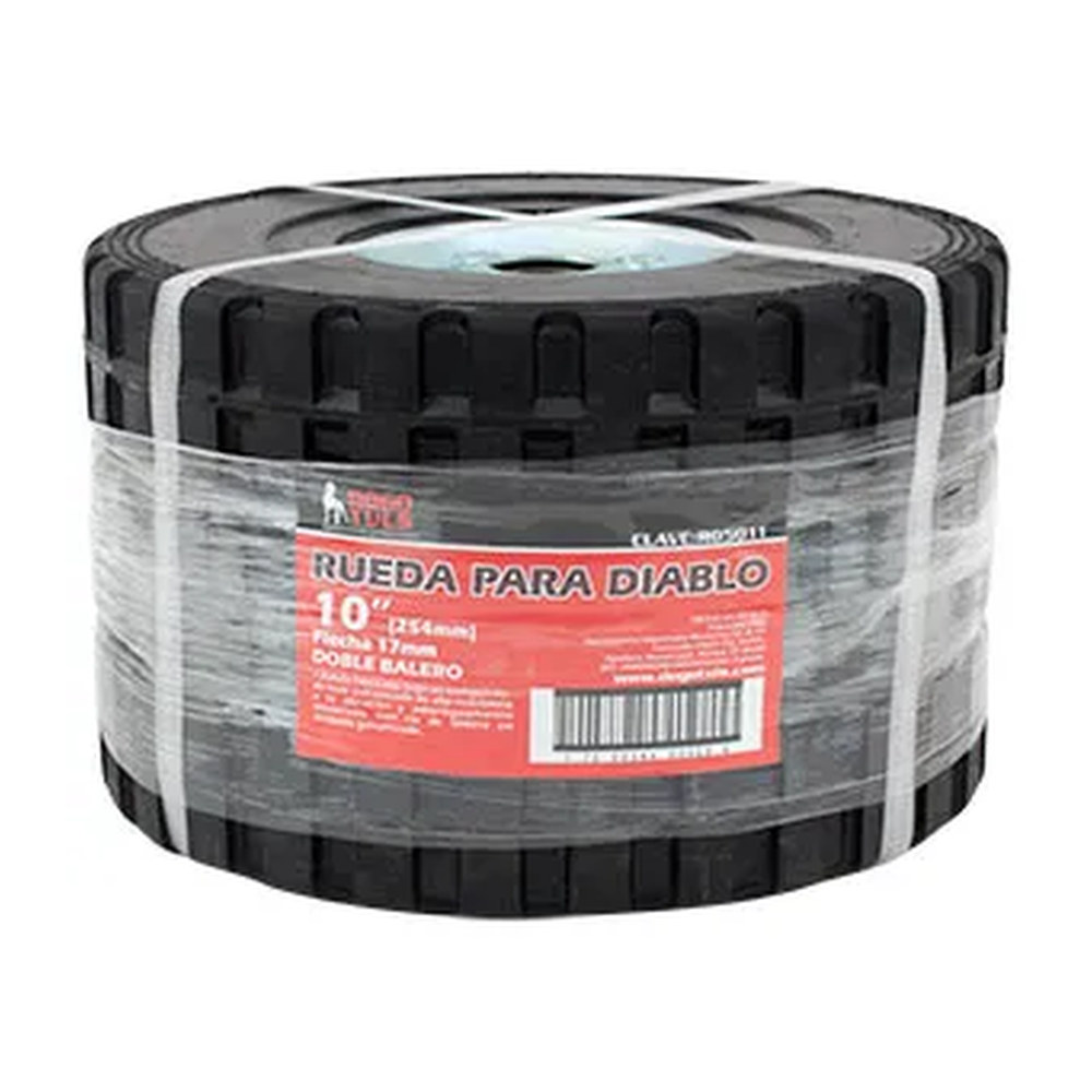 RUEDA DIABLO 10" DOBLE BALERO FLECHA 17mm - Imagen 4