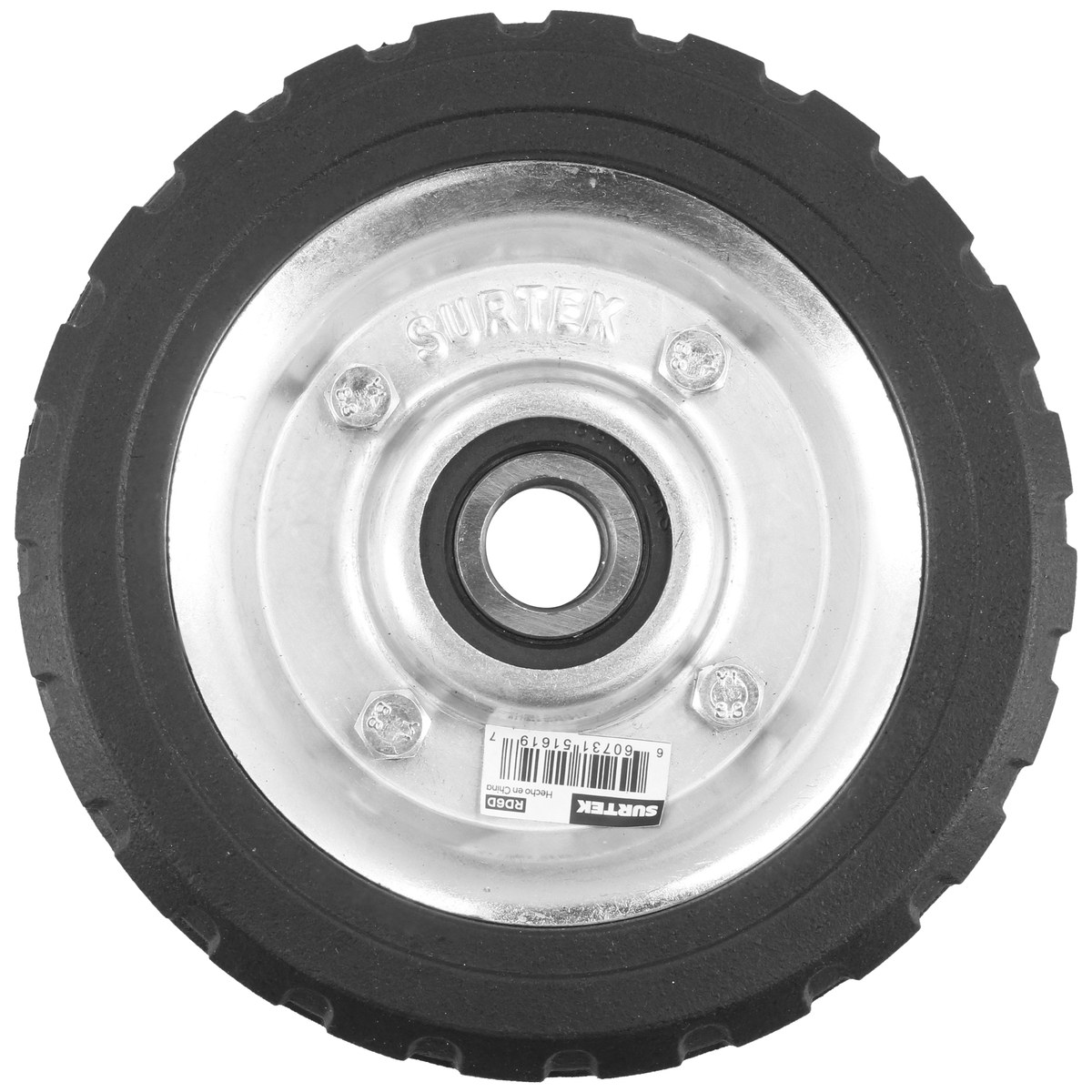 Rueda sólida para diablo con balero doble 110 kg, 6" Surtek - Imagen 2