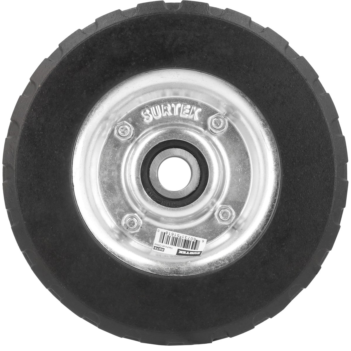 Rueda sólida para diablo con balero sencillo 85 kg, 7" Surtek - Imagen 2