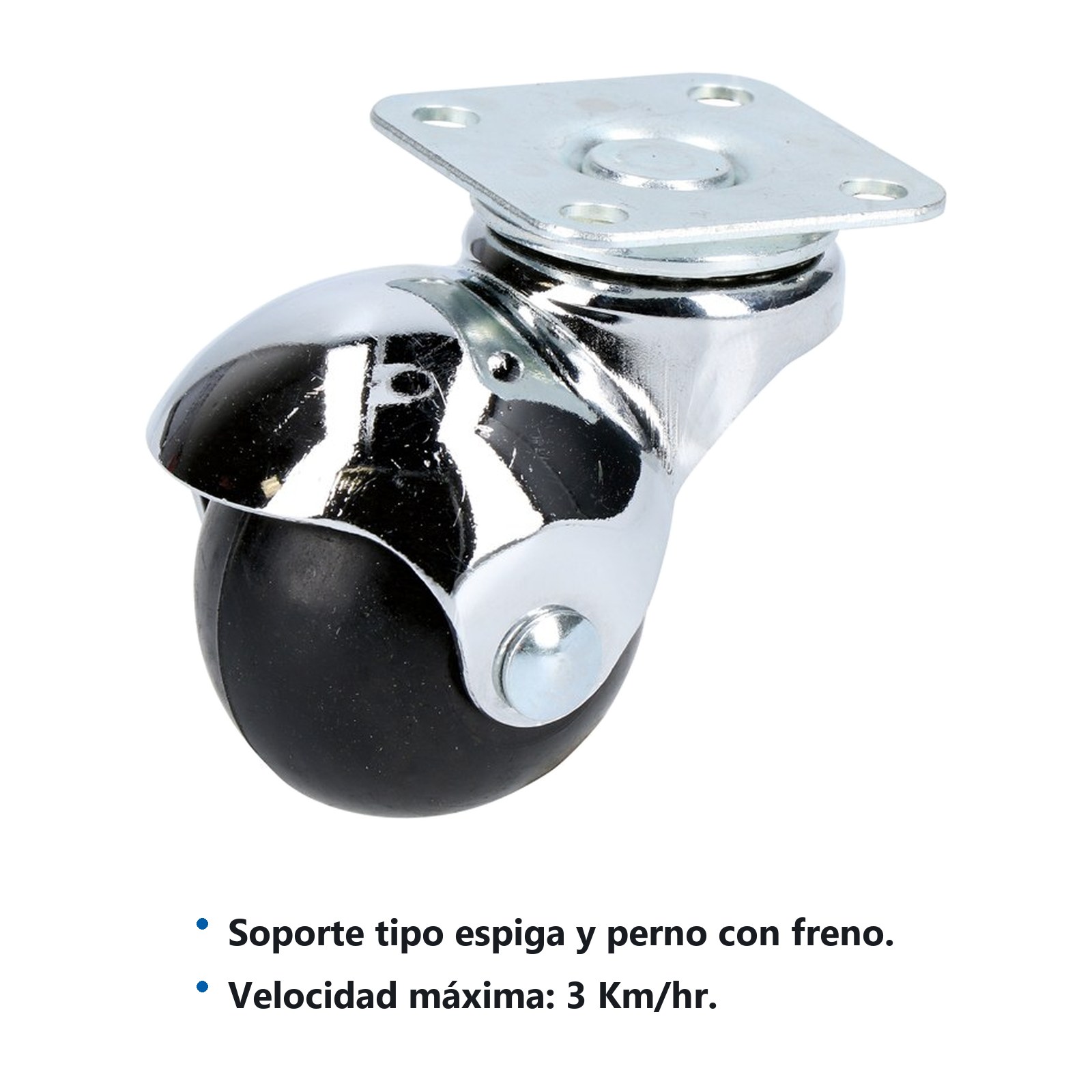 Rodaja esférica con placa 50 mm Surtek - Imagen 2