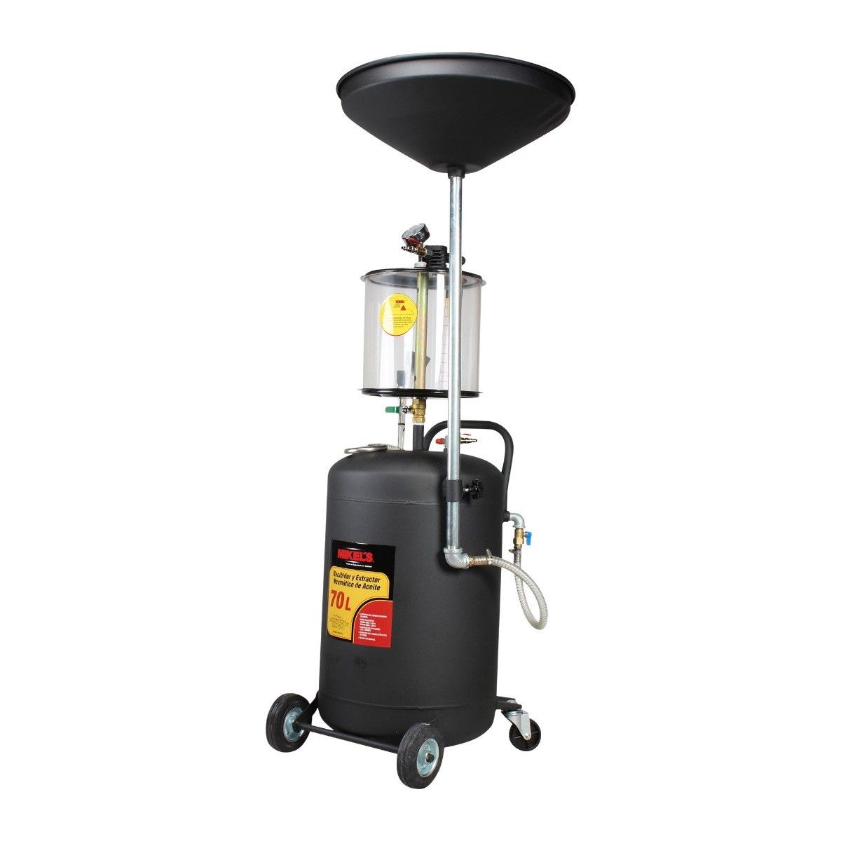 MIKELS RENA-70 Recibidor Extractor de aceite neumático (70 lts) - Imagen 2