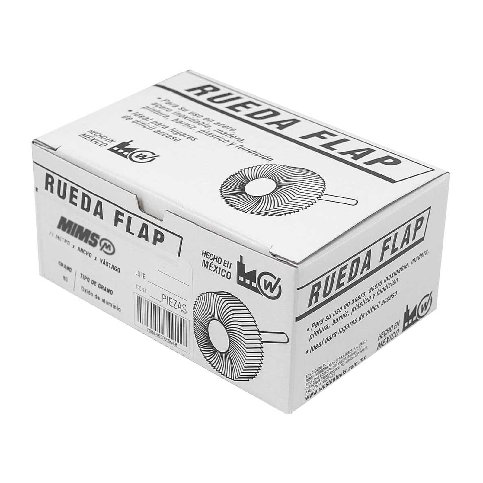 RUEDA FLAP MIMS C/VASTAGO (6MM) G40 2 X 1 (Precio x pieza - Empaque c/10 pzas) - Imagen 3