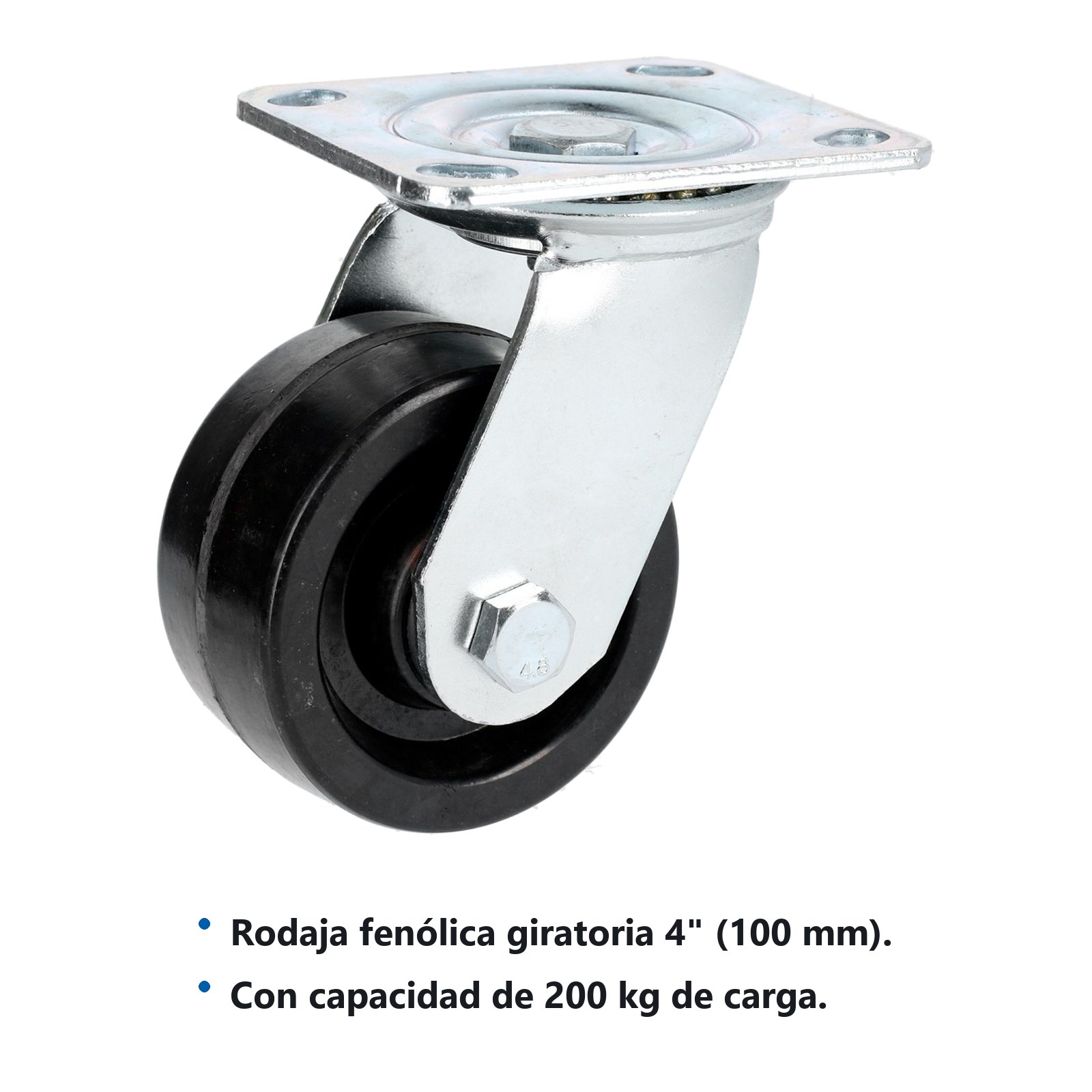 Rodaja fenólica giratoria 4" Surtek - Imagen 2