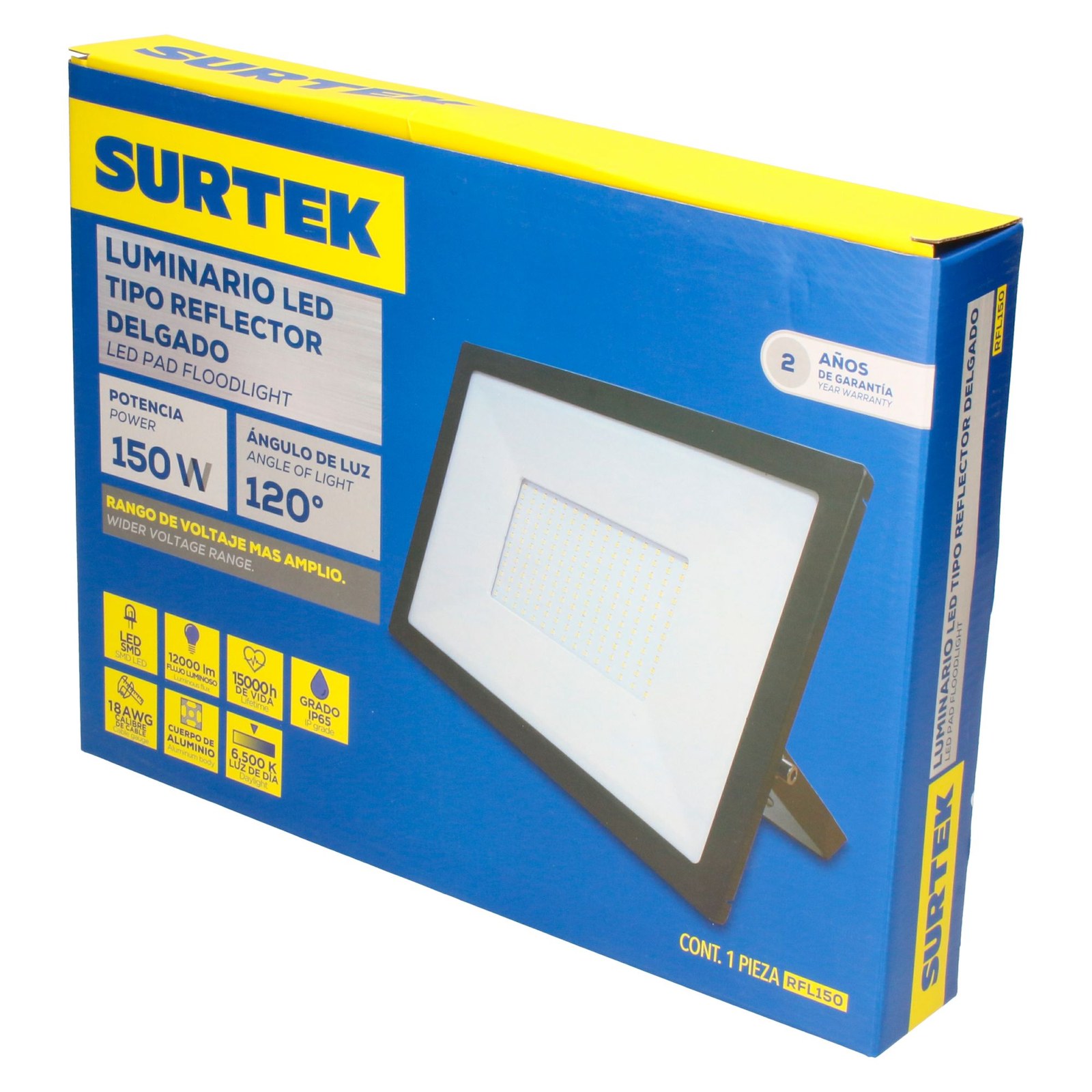 Reflector de LED SMD delgado 150 W de 12,000 lm Surtek - Imagen 2