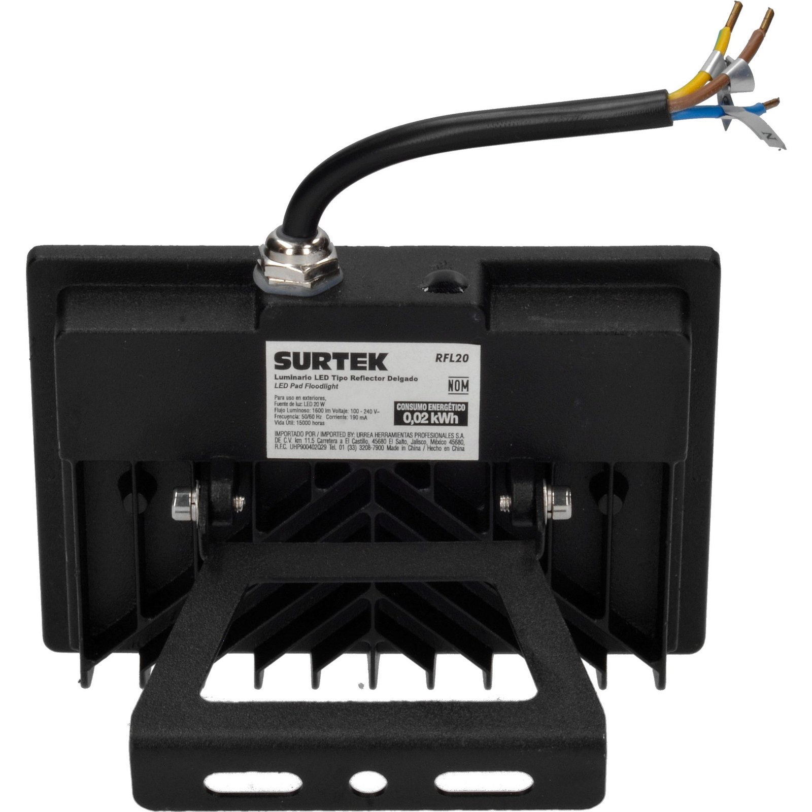 Reflector de LED SMD delgado 20 W de 1,600 lm Surtek - Imagen 4