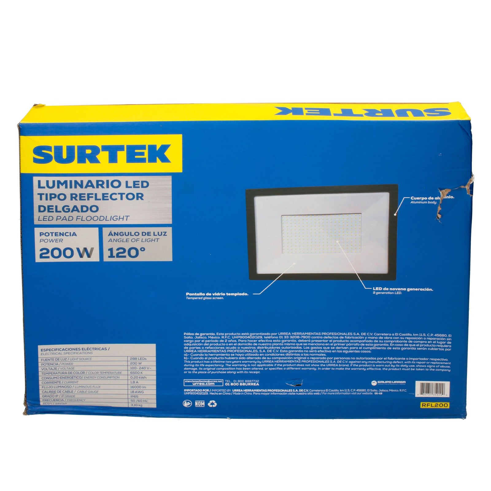Reflector de LED SMD delgado 200 W de 16,000 lm Surtek - Imagen 3