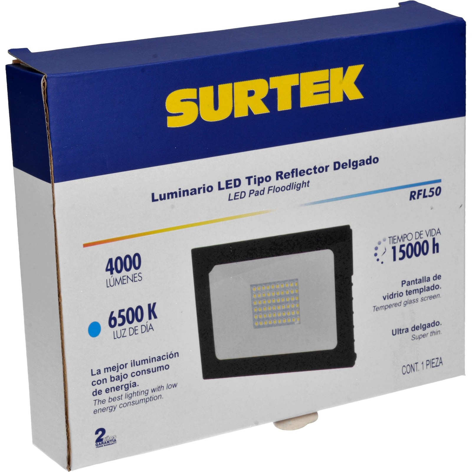 Reflector de LED SMD delgado 50 W de 400 lm Surtek - Imagen 2
