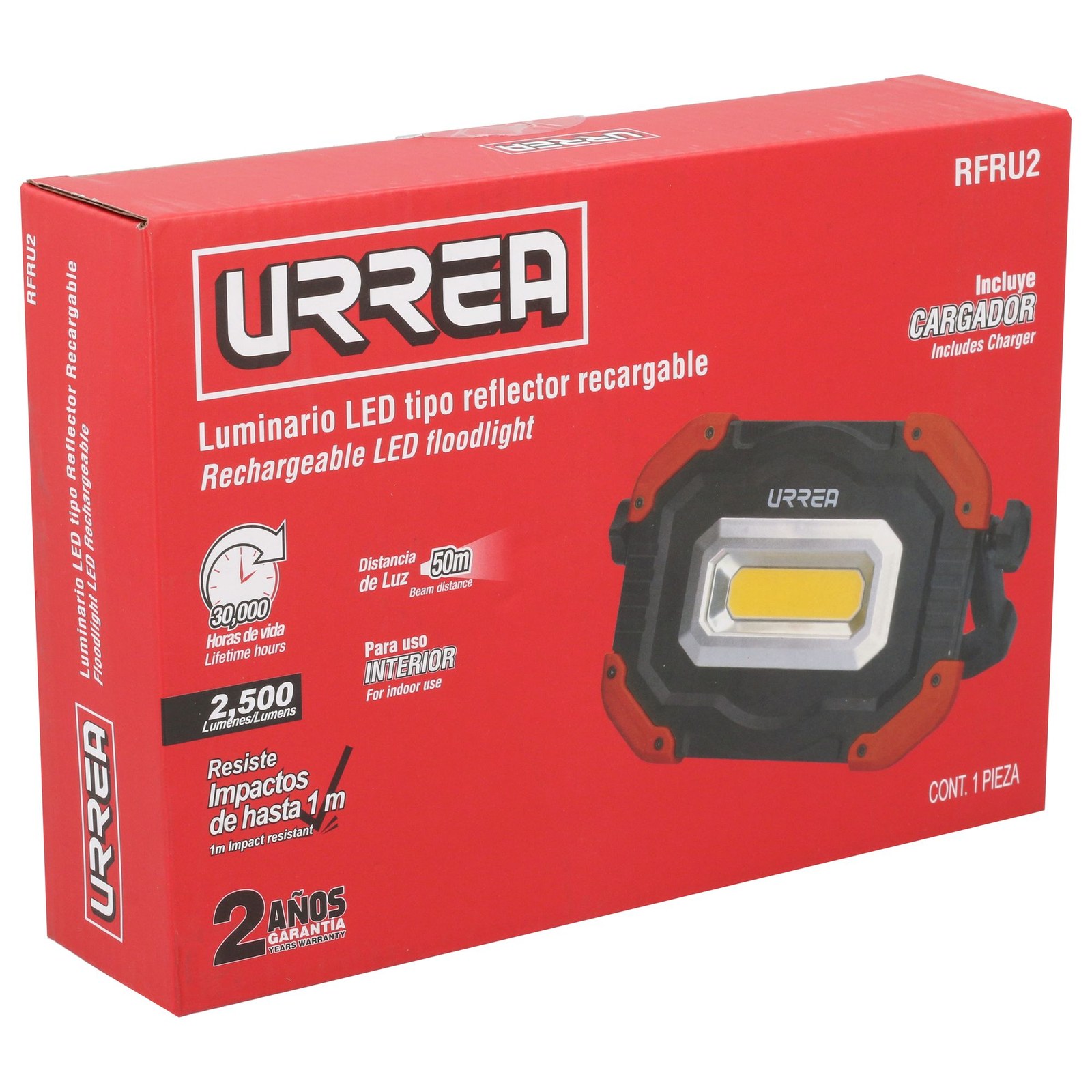 Reflector de LED recargable 30 W de 2,500 lm Urrea - Imagen 3