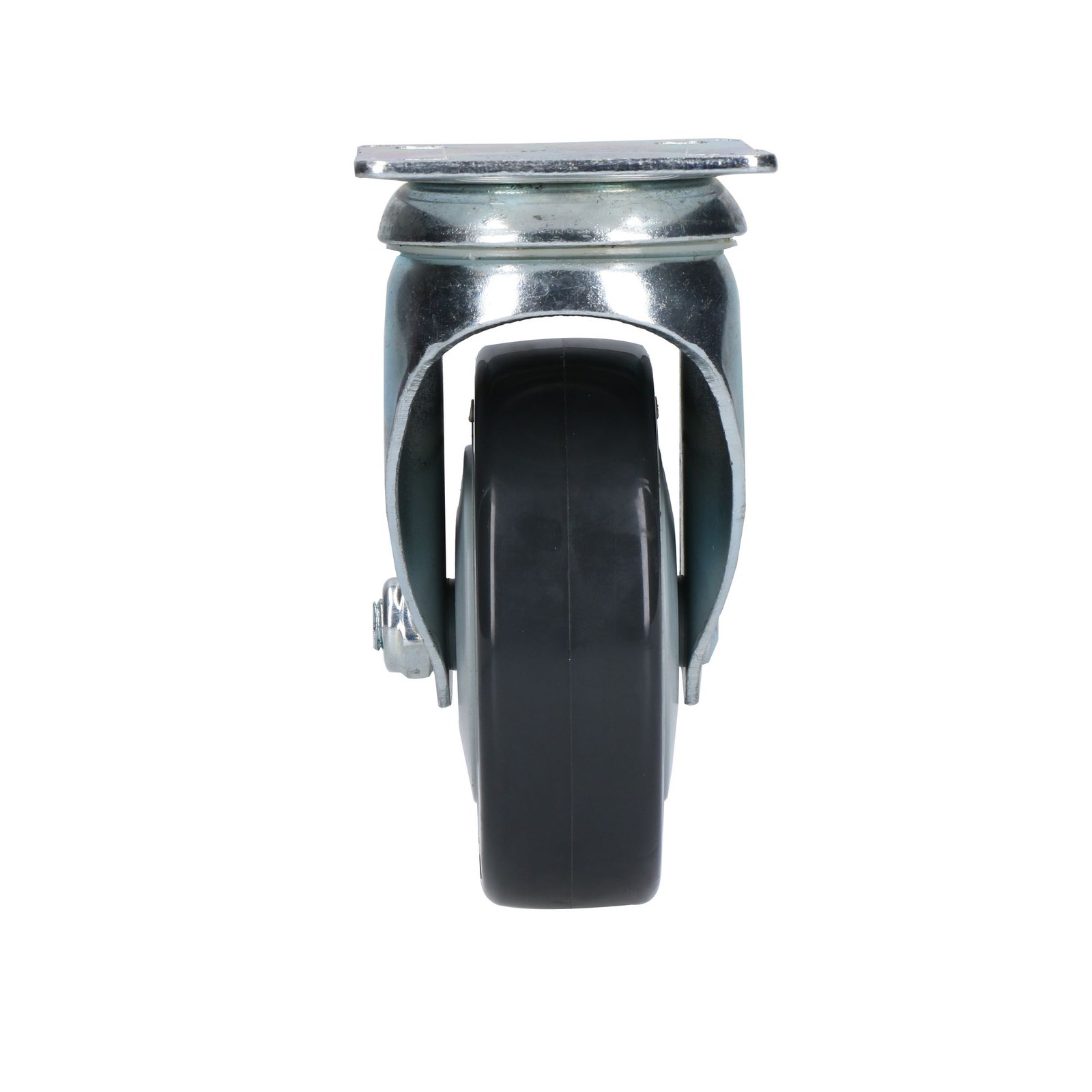 Rodaja de poliuretano negro giratoria 4" Surtek - Imagen 2
