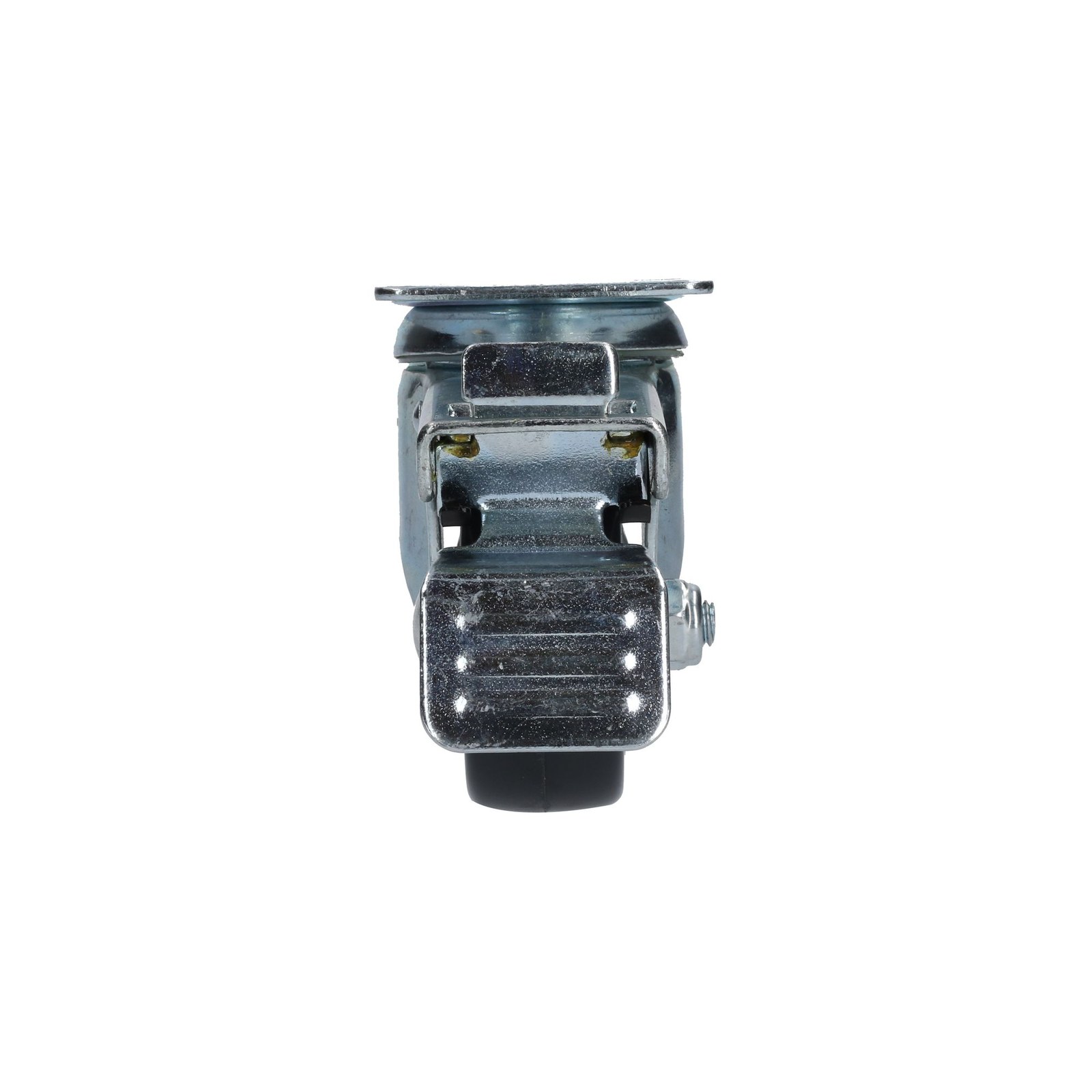 Rodaja de poliuretano negro giratoria con freno 3" Surtek - Imagen 3