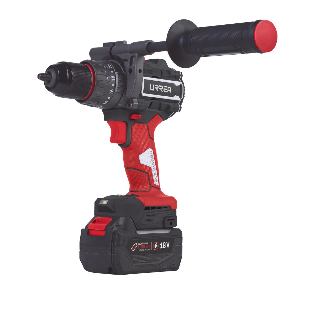 Rotomartillo de impacto 1/2" bat Litio-ion 18 V 150 Nm Urrea