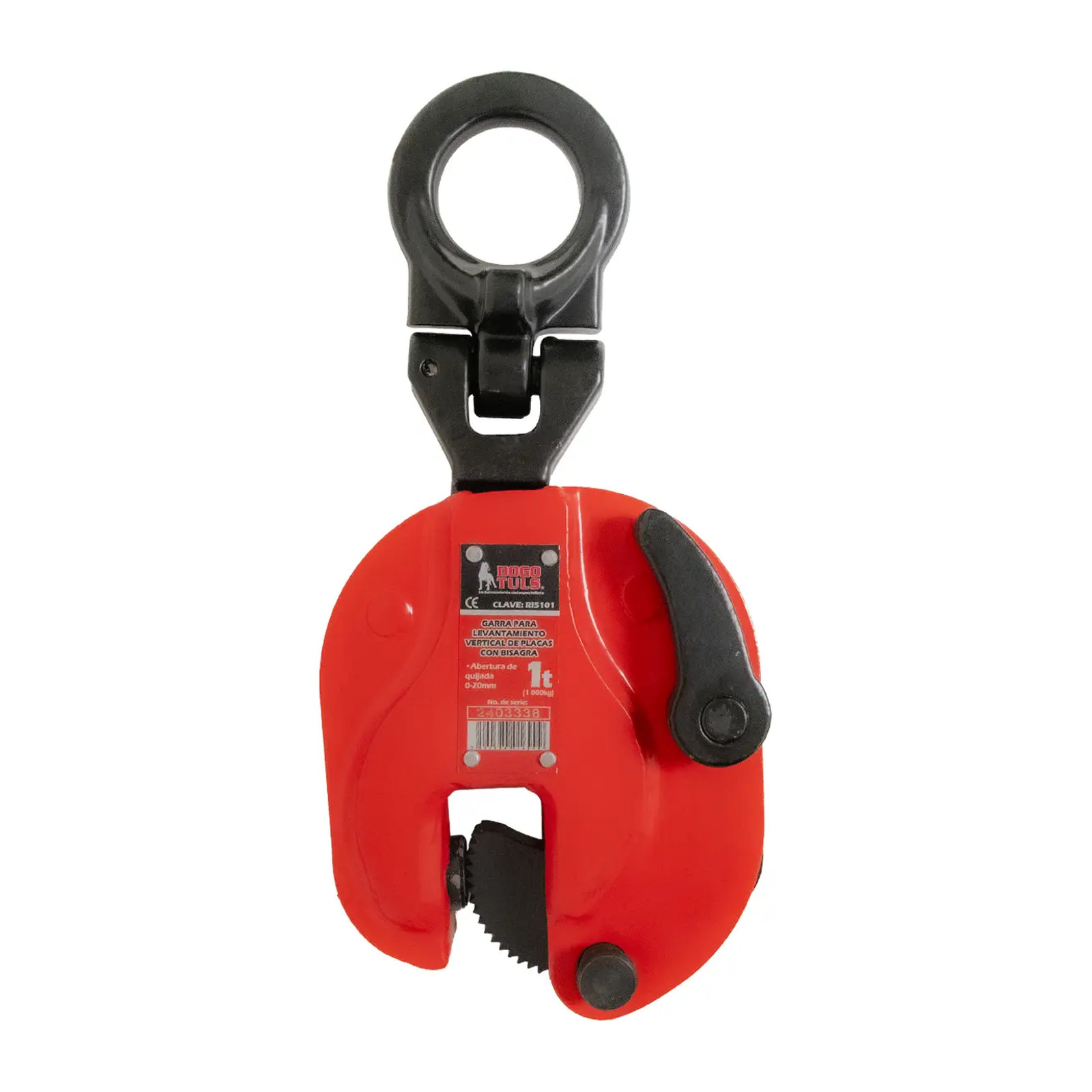 Garra para Placa Vertical con Bisagra 1 t