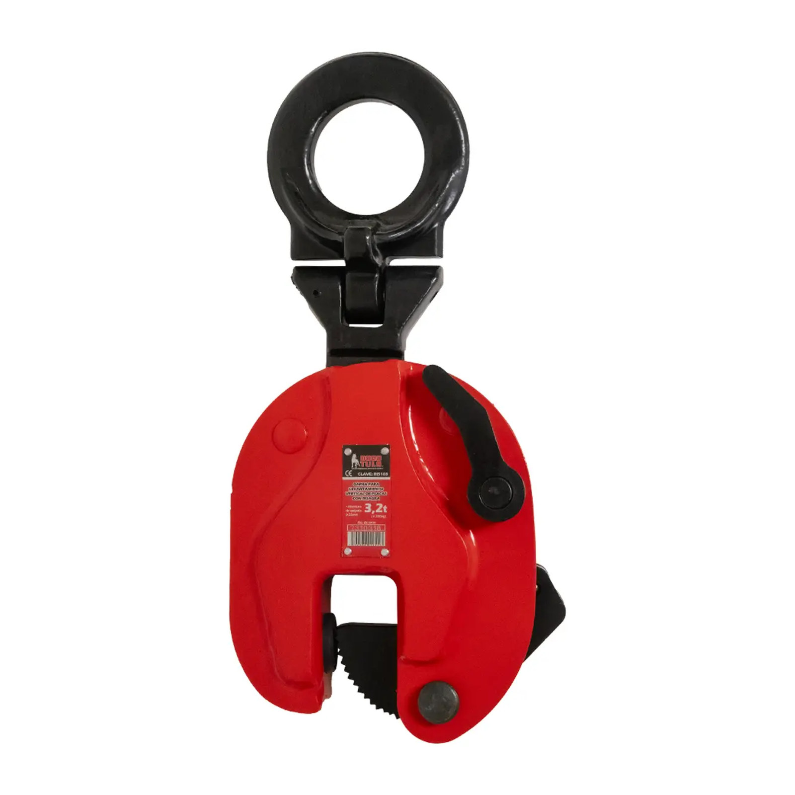 Garra para Placa Vertical con Bisagra 3.2 t