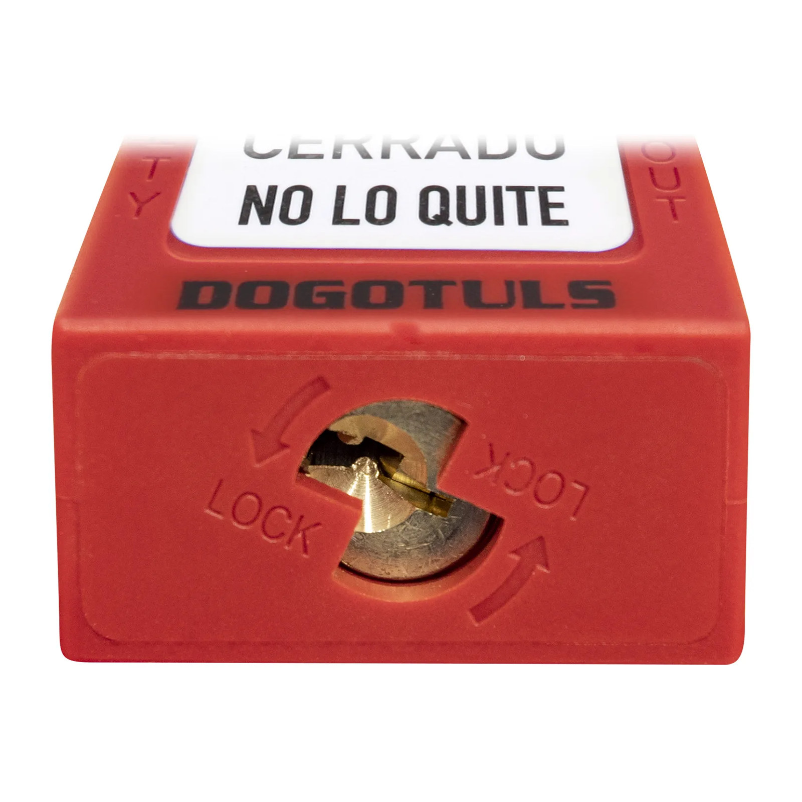 Candado de Bloqueo Rojo ABS con Gancho de Nylon - Imagen 3