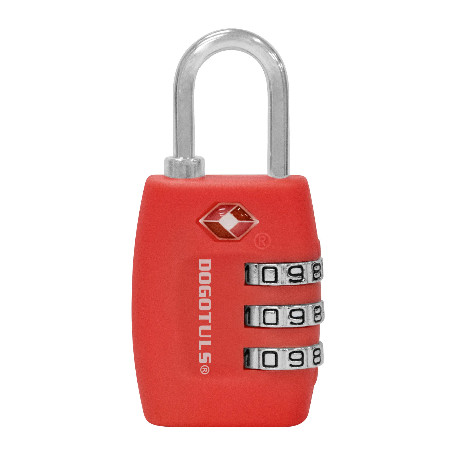 Candado para Maletero TSA Plástico 3 Dígitos - Paquete 6 Piezas