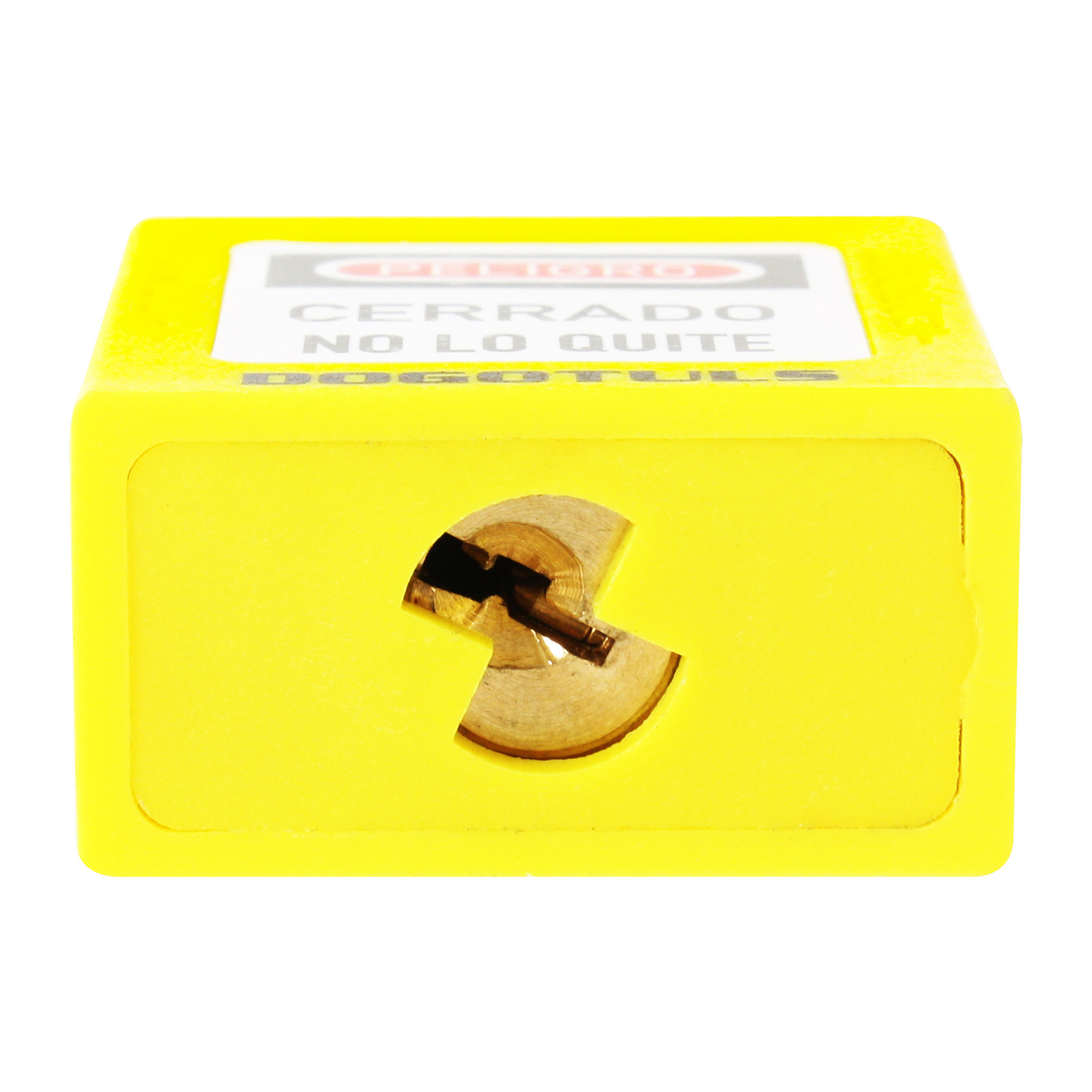 Candado de Bloqueo Amarillo Nylon Gancho de Acero - Imagen 4