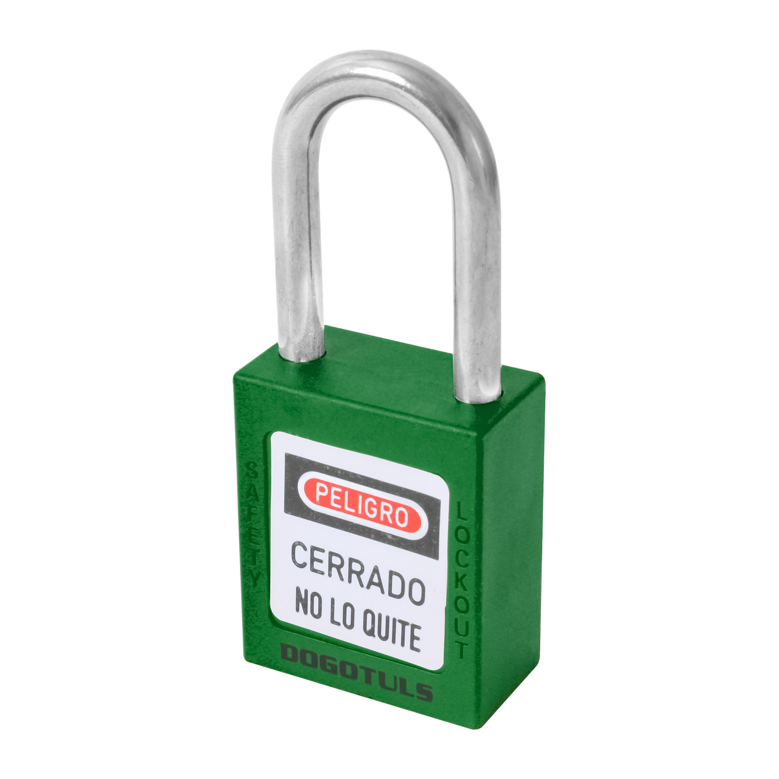 Candado de Bloqueo Verde Nylon Gancho de Acero - Imagen 2